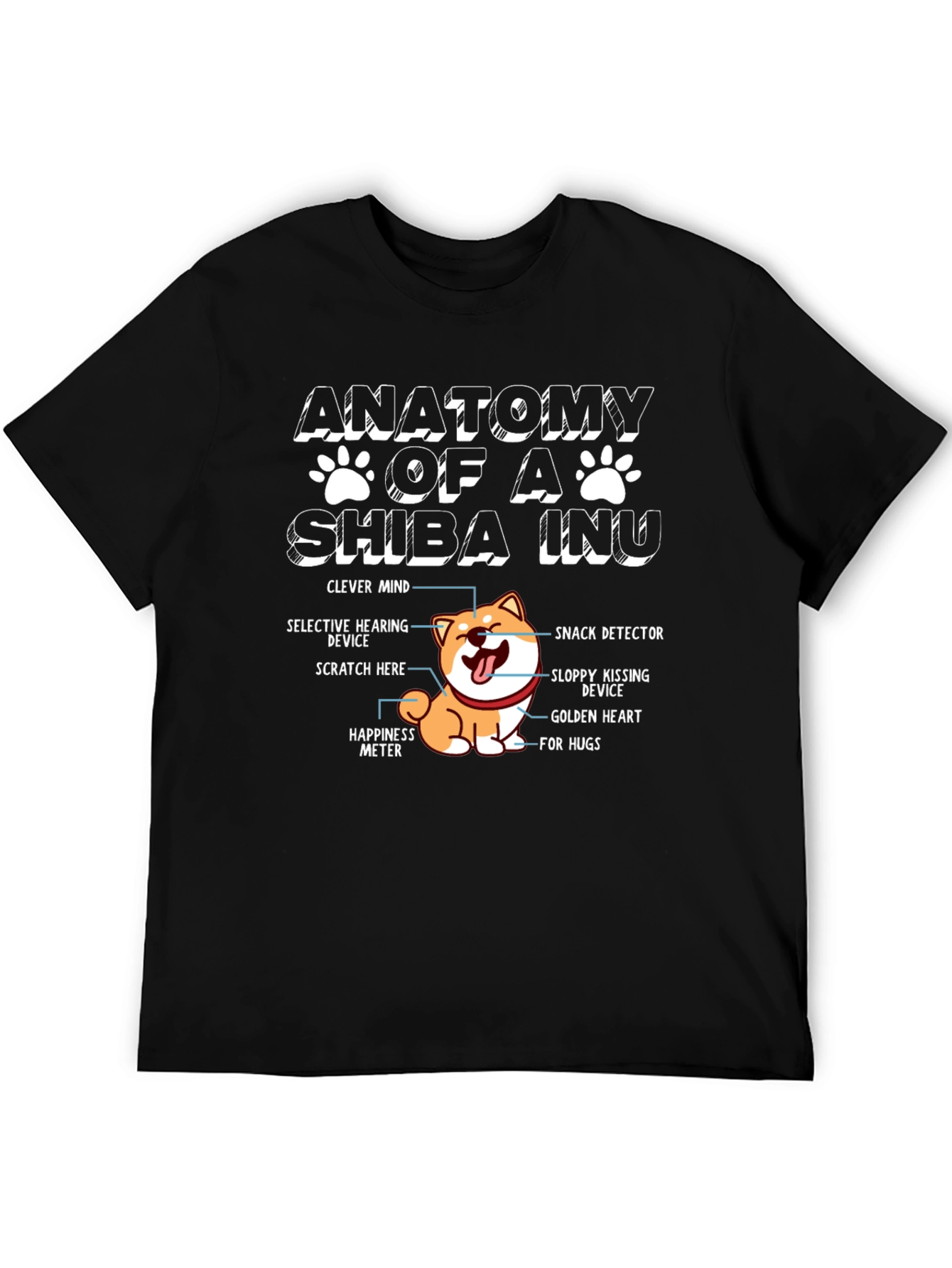 Anatomy of a Shiba Inu Funny Dog Lover T-Shirt
