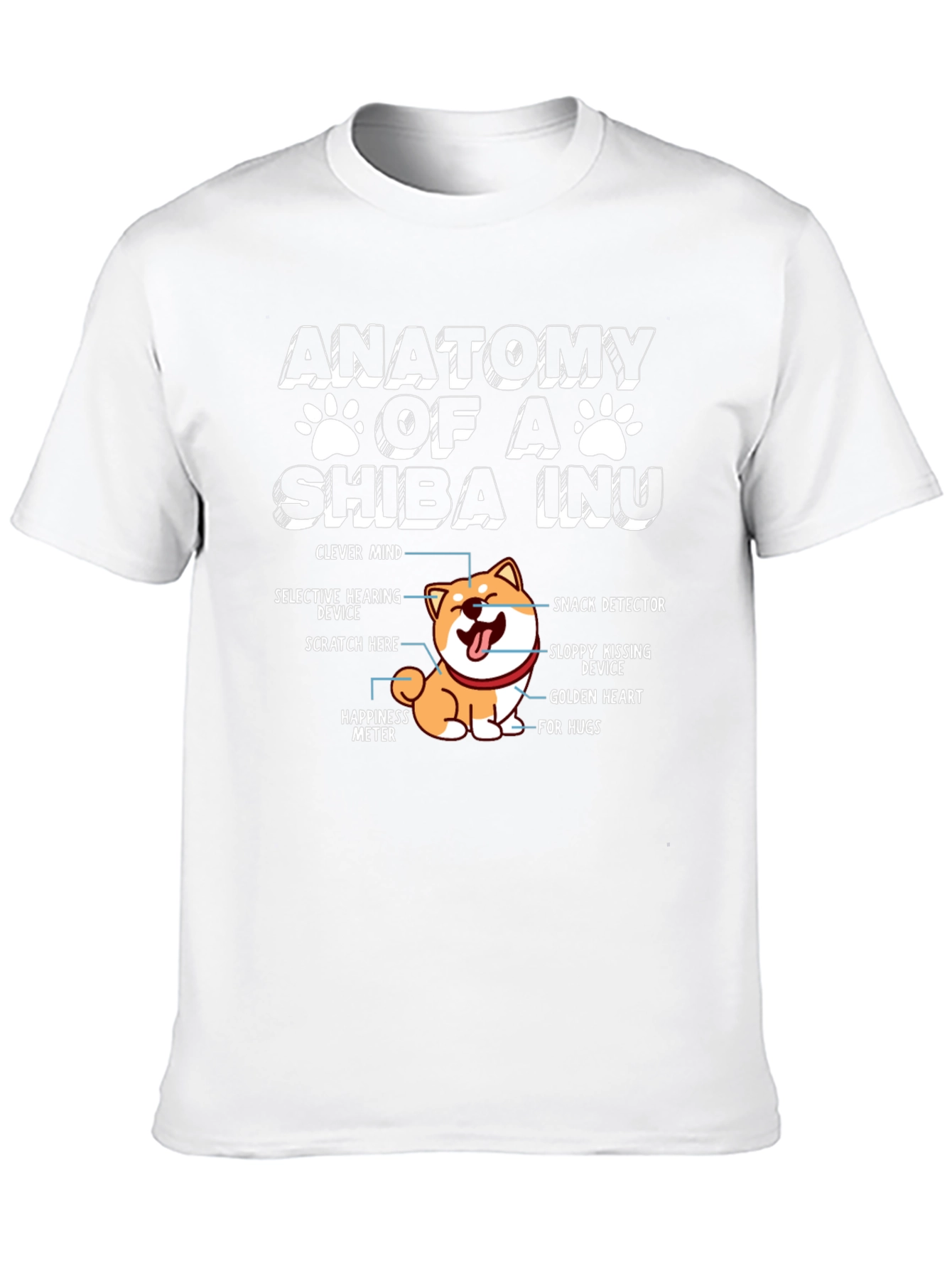 Anatomy of a Shiba Inu Funny Dog Lover T-Shirt