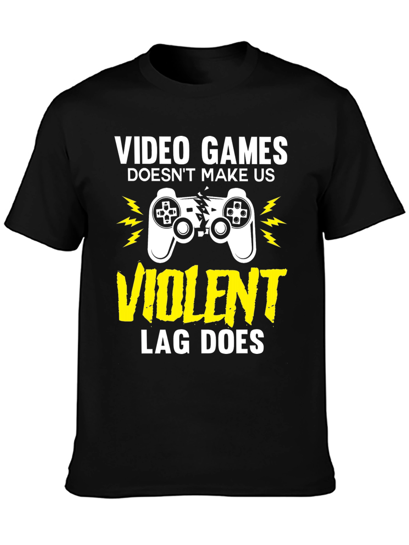 Video Games Violent Lag Funny Gamer T-Shirt