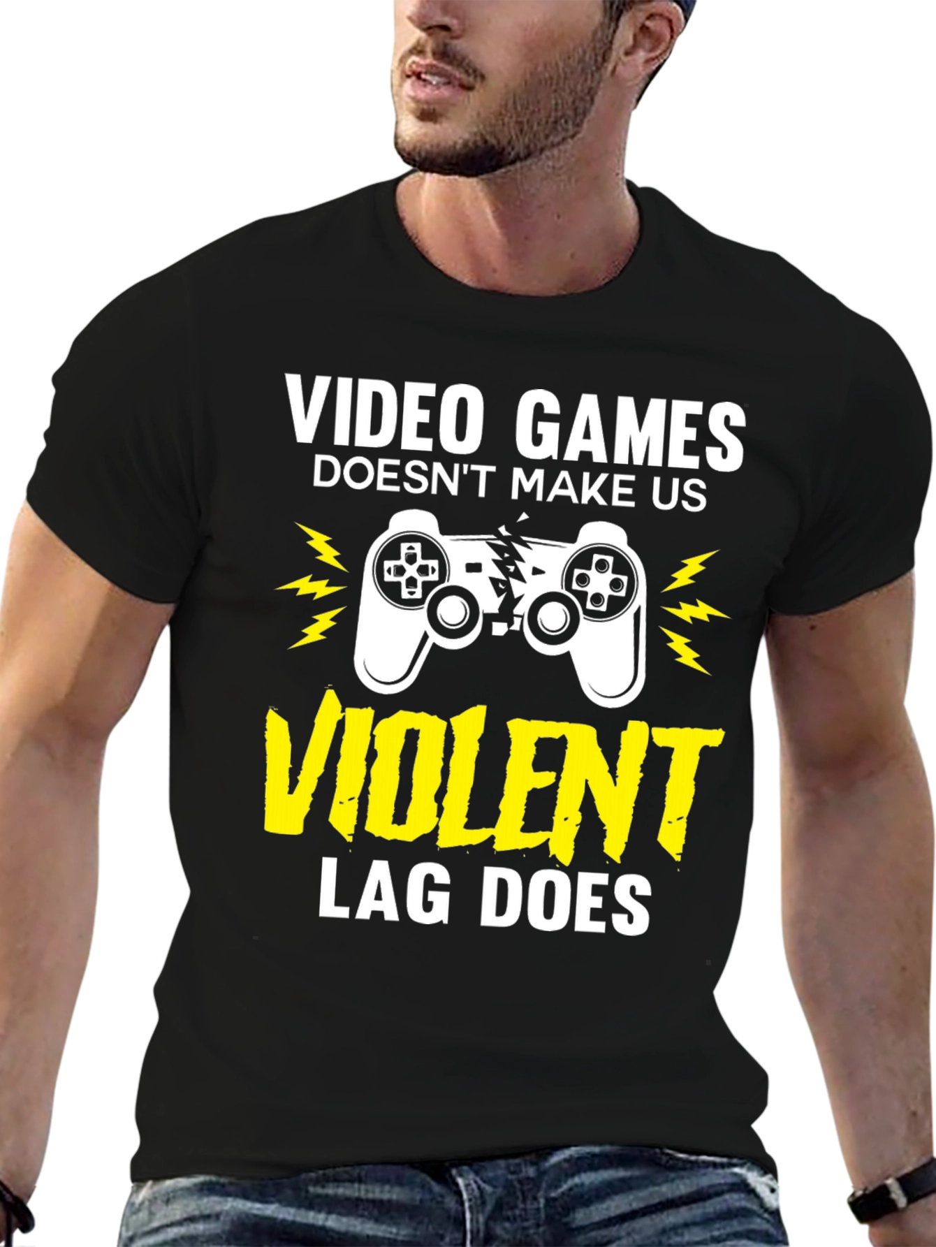 Video Games Violent Lag Funny Gamer T-Shirt