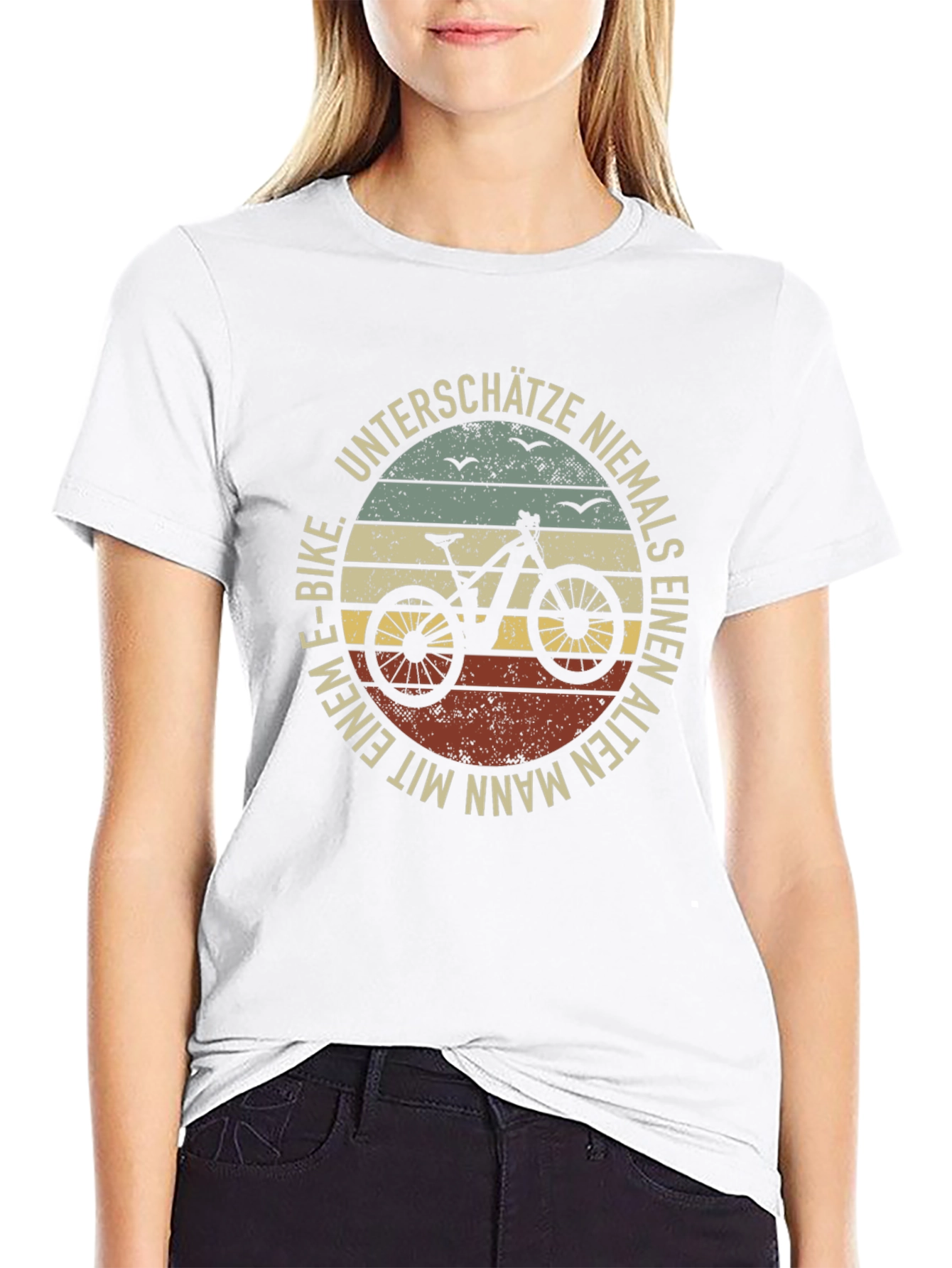 Old Man E-Bike Graphic Tee - Dont Underestimate!