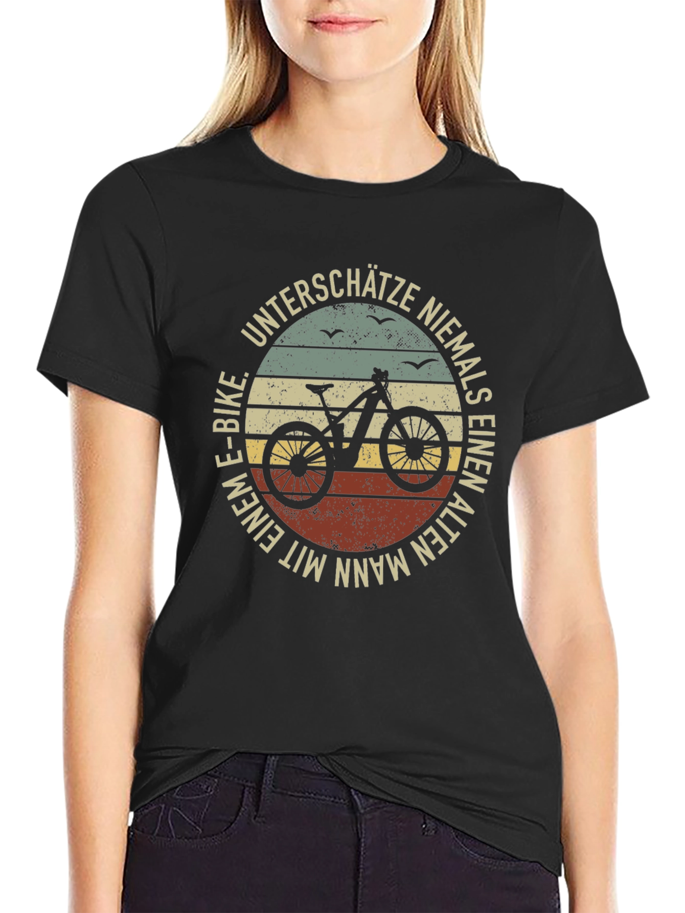 Old Man E-Bike Graphic Tee - Dont Underestimate!