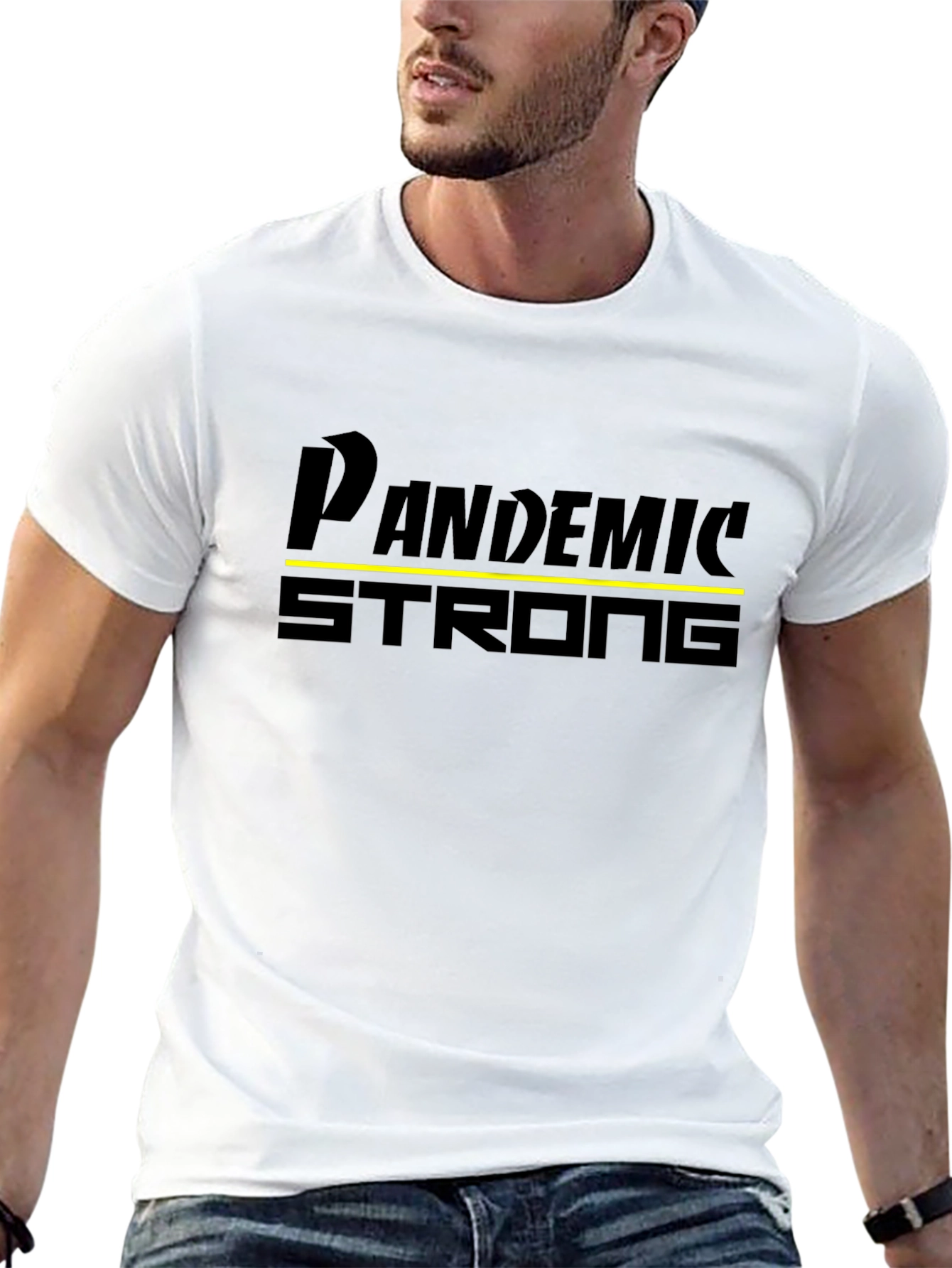 Pandemic Strong Black Graphic Tee