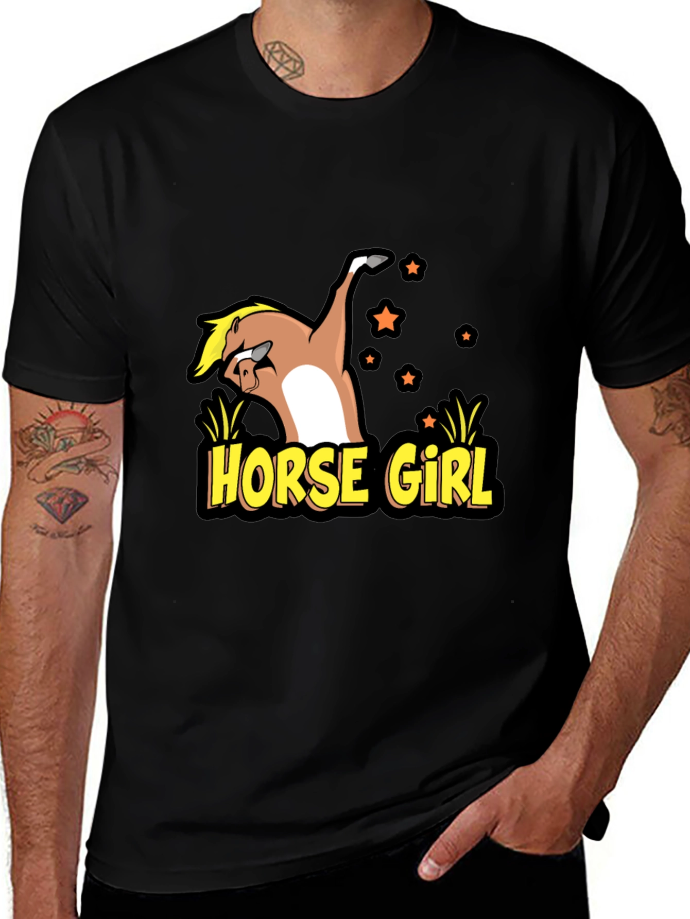 Horse Girl Graphic T-Shirt
