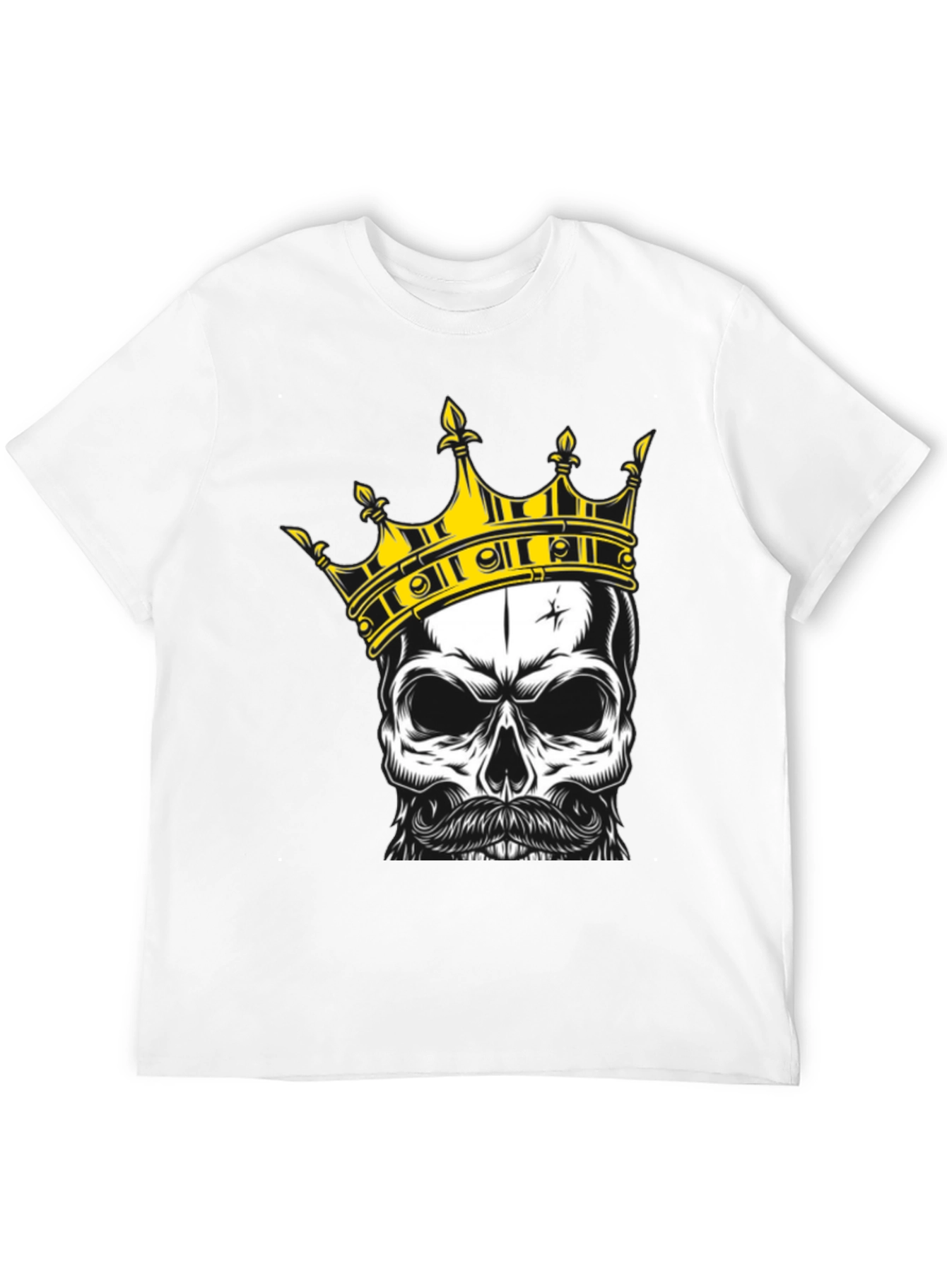 Skull King Graphic Tee - Black Cotton T-Shirt