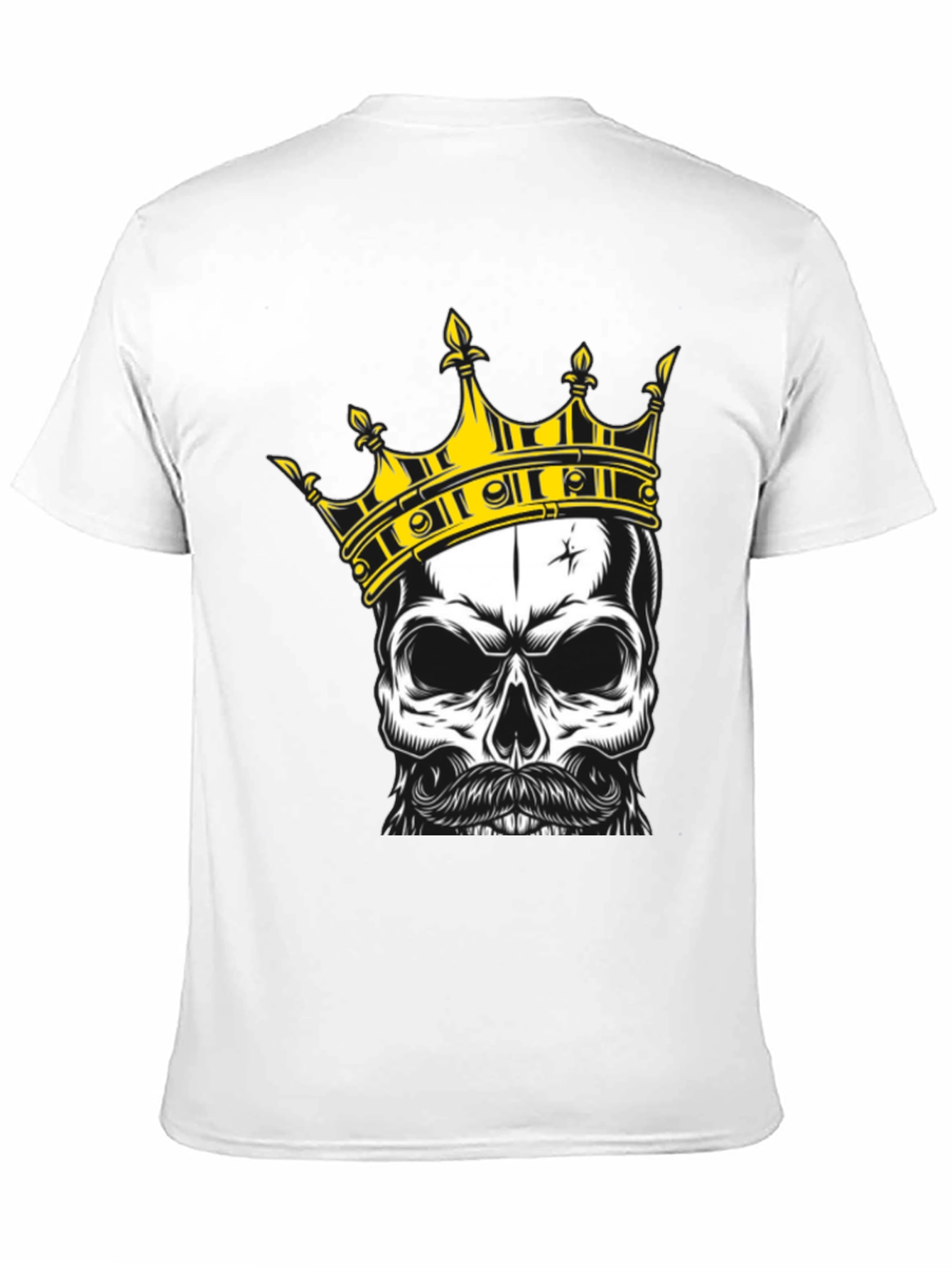 Skull King Graphic Tee - Black Cotton T-Shirt