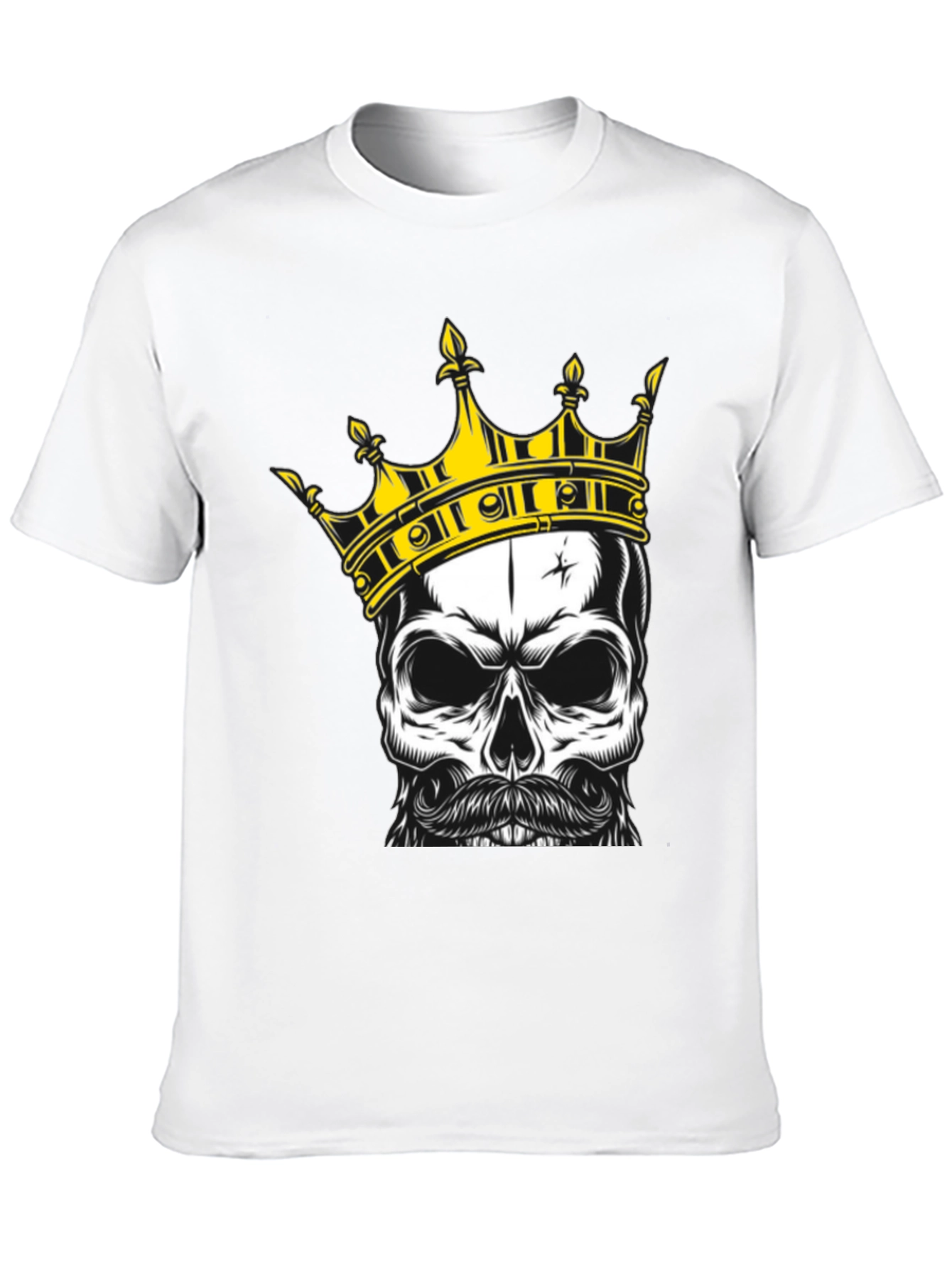Skull King Graphic Tee - Black Cotton T-Shirt