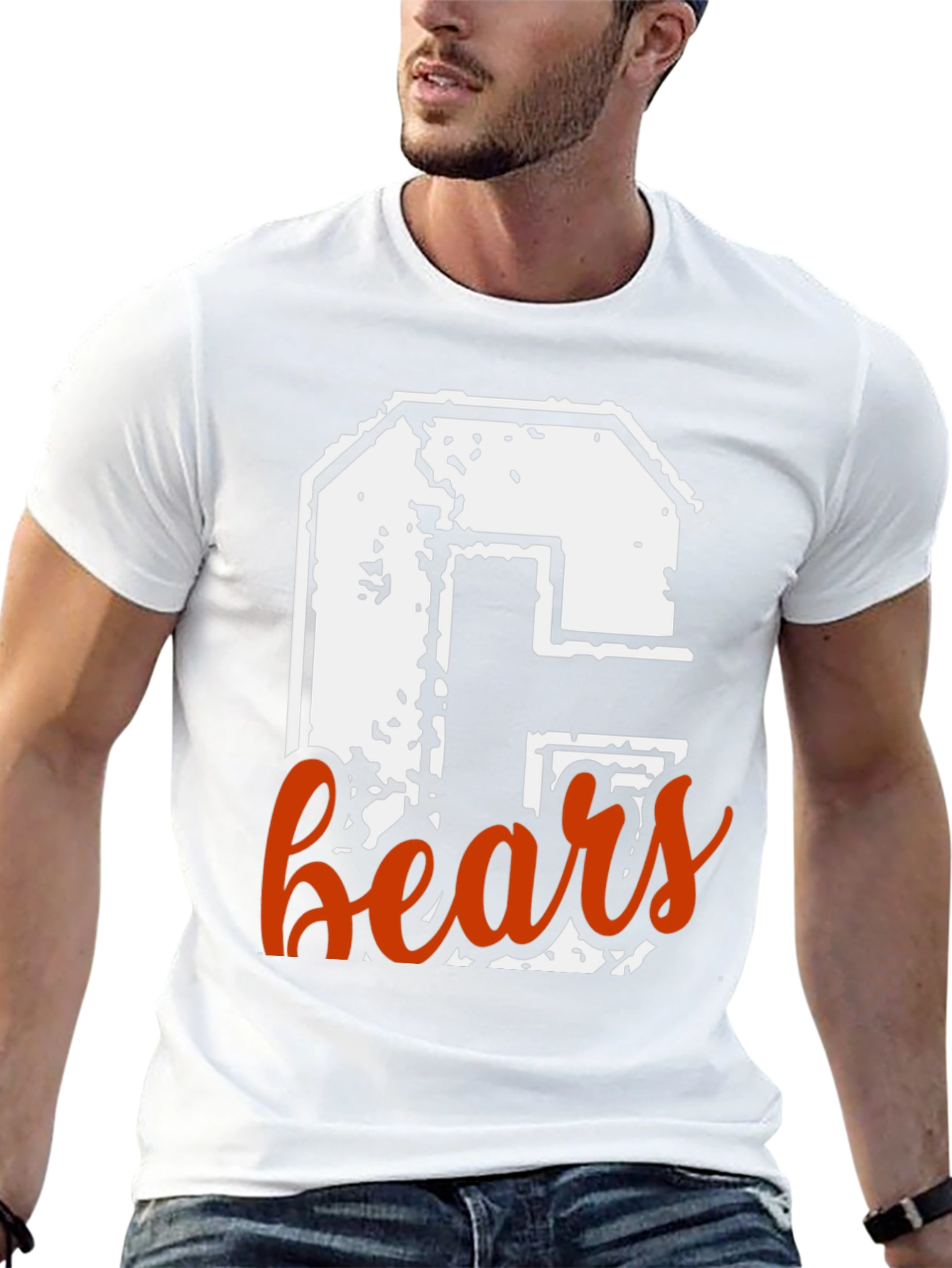 Chicago Bears C Graphic T-Shirt - Black