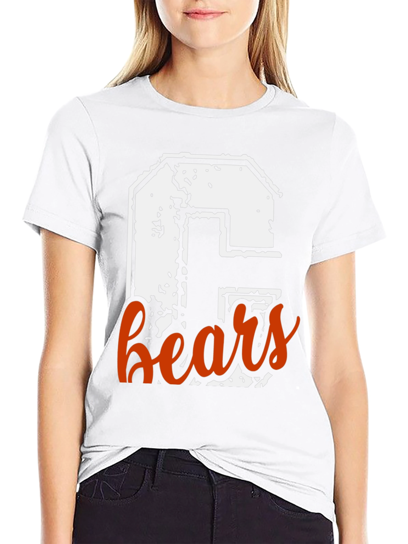 Chicago Bears C Graphic T-Shirt - Black