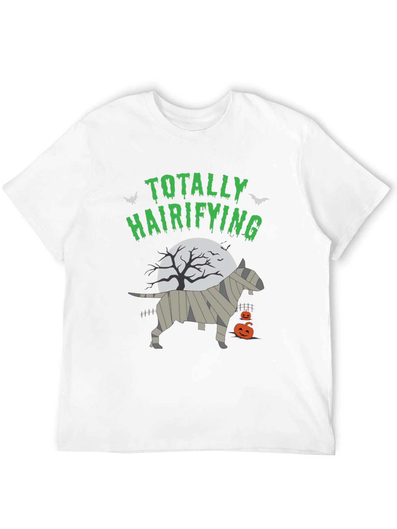 Totally Hairifying Bull Terrier Halloween T-Shirt