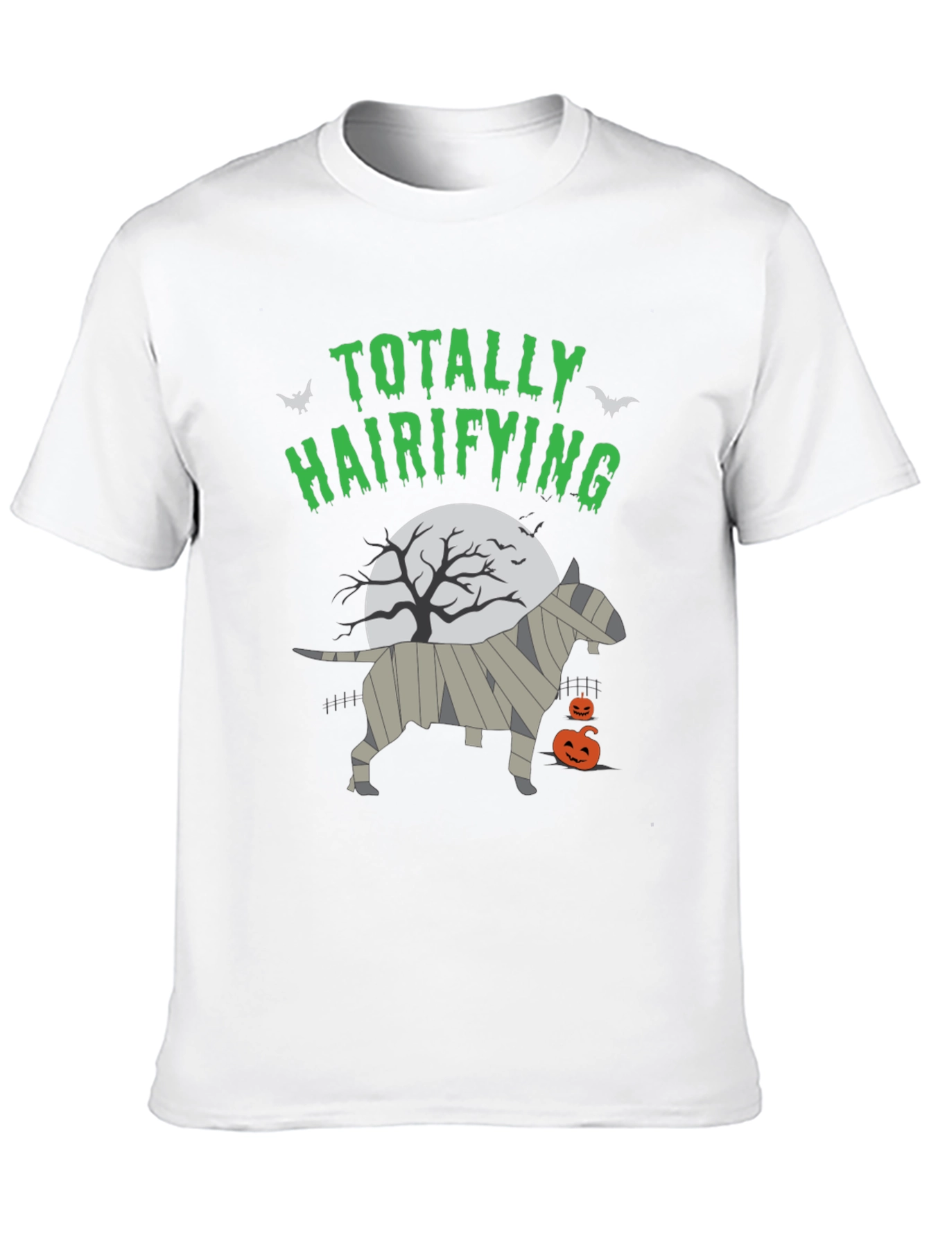 Totally Hairifying Bull Terrier Halloween T-Shirt