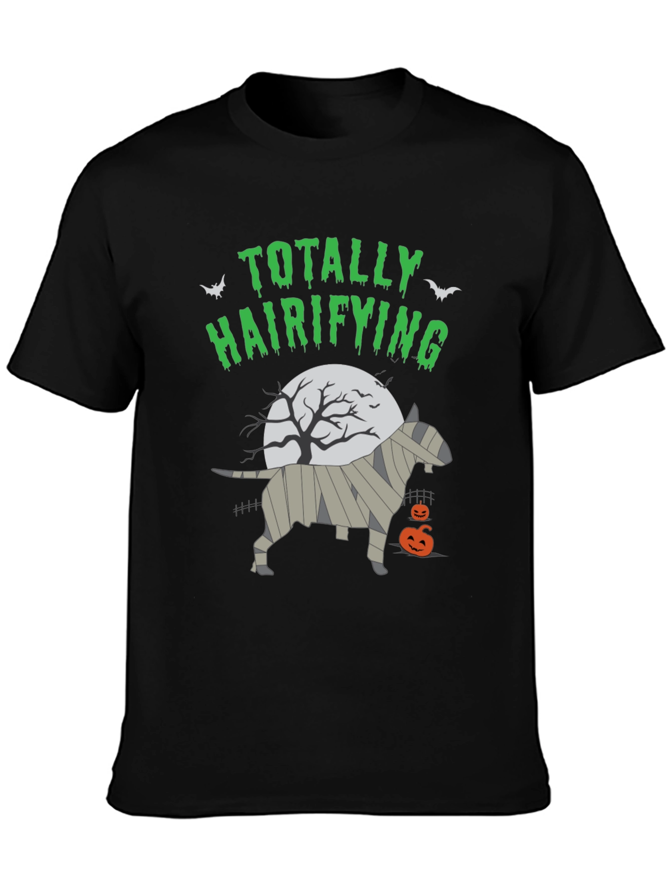 Totally Hairifying Bull Terrier Halloween T-Shirt
