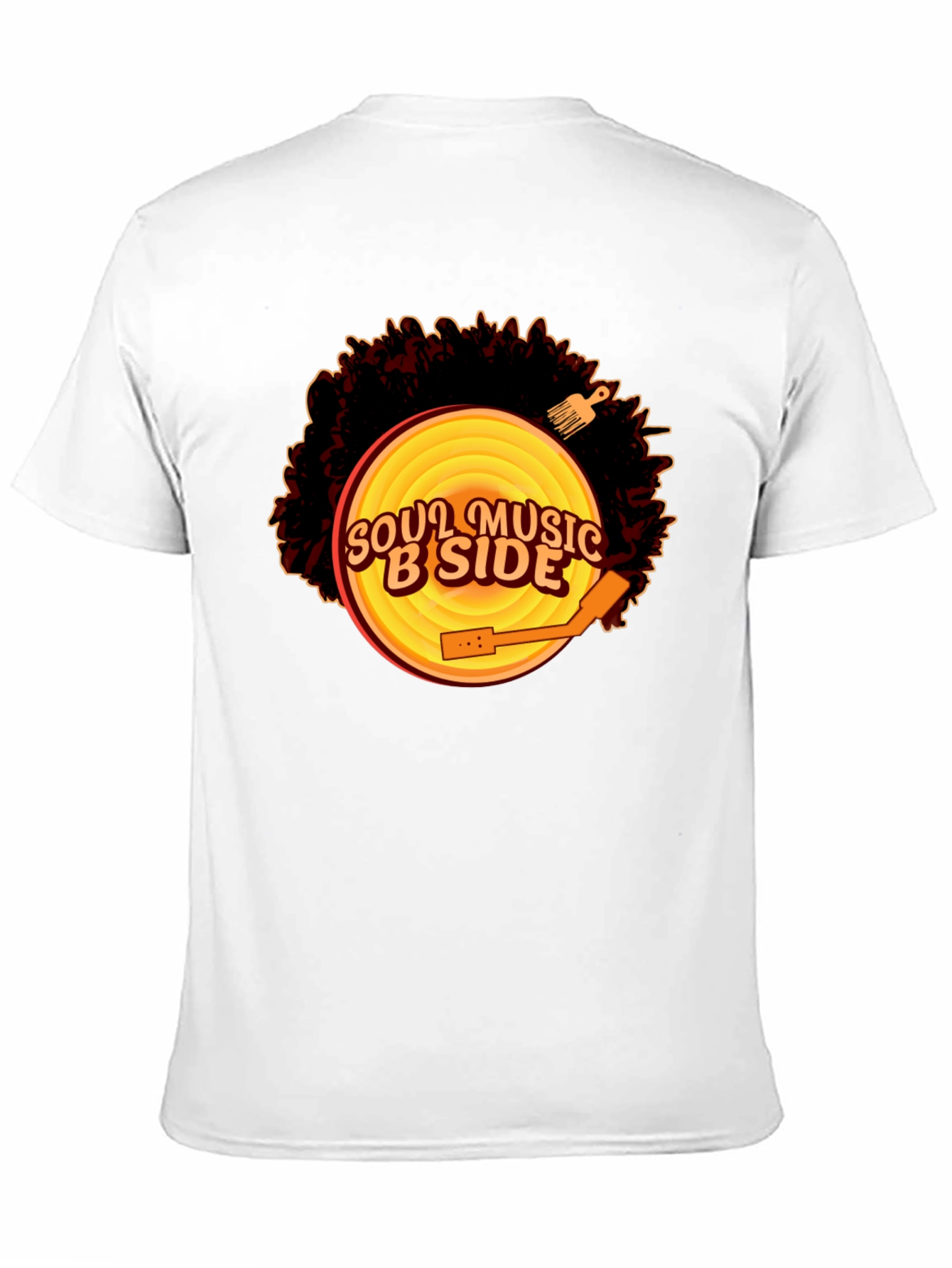 Soul Music B-Side Mens Black Graphic Tee