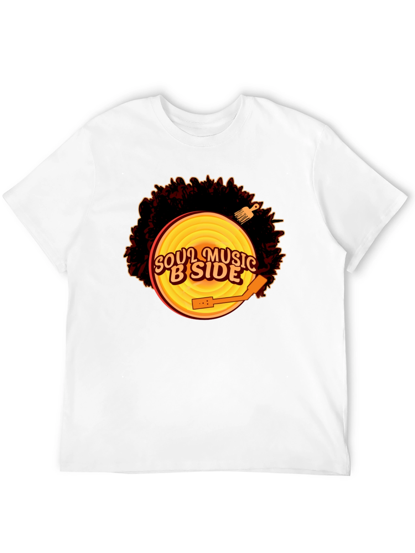 Soul Music B-Side Mens Black Graphic Tee