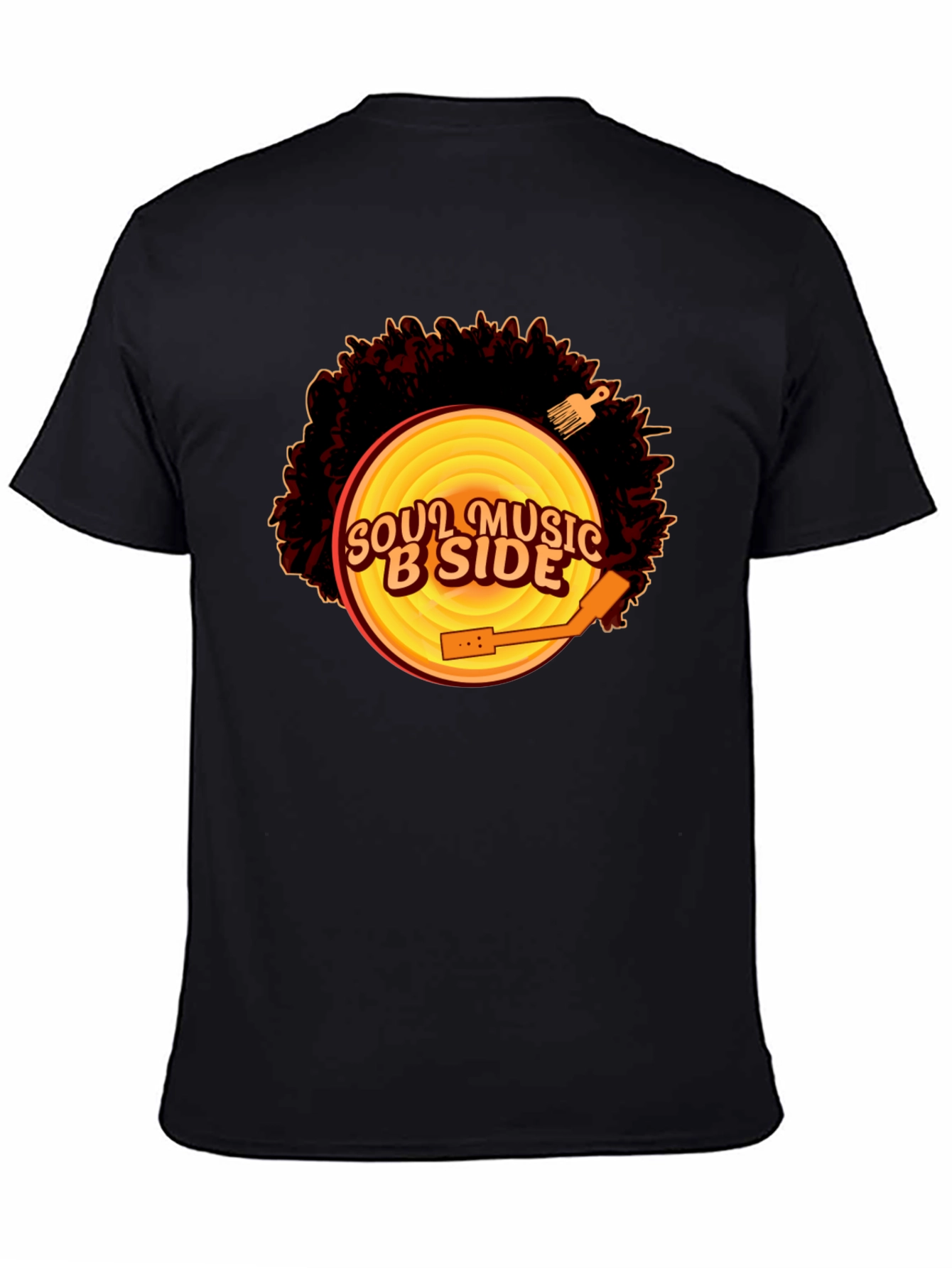 Soul Music B-Side Mens Black Graphic Tee