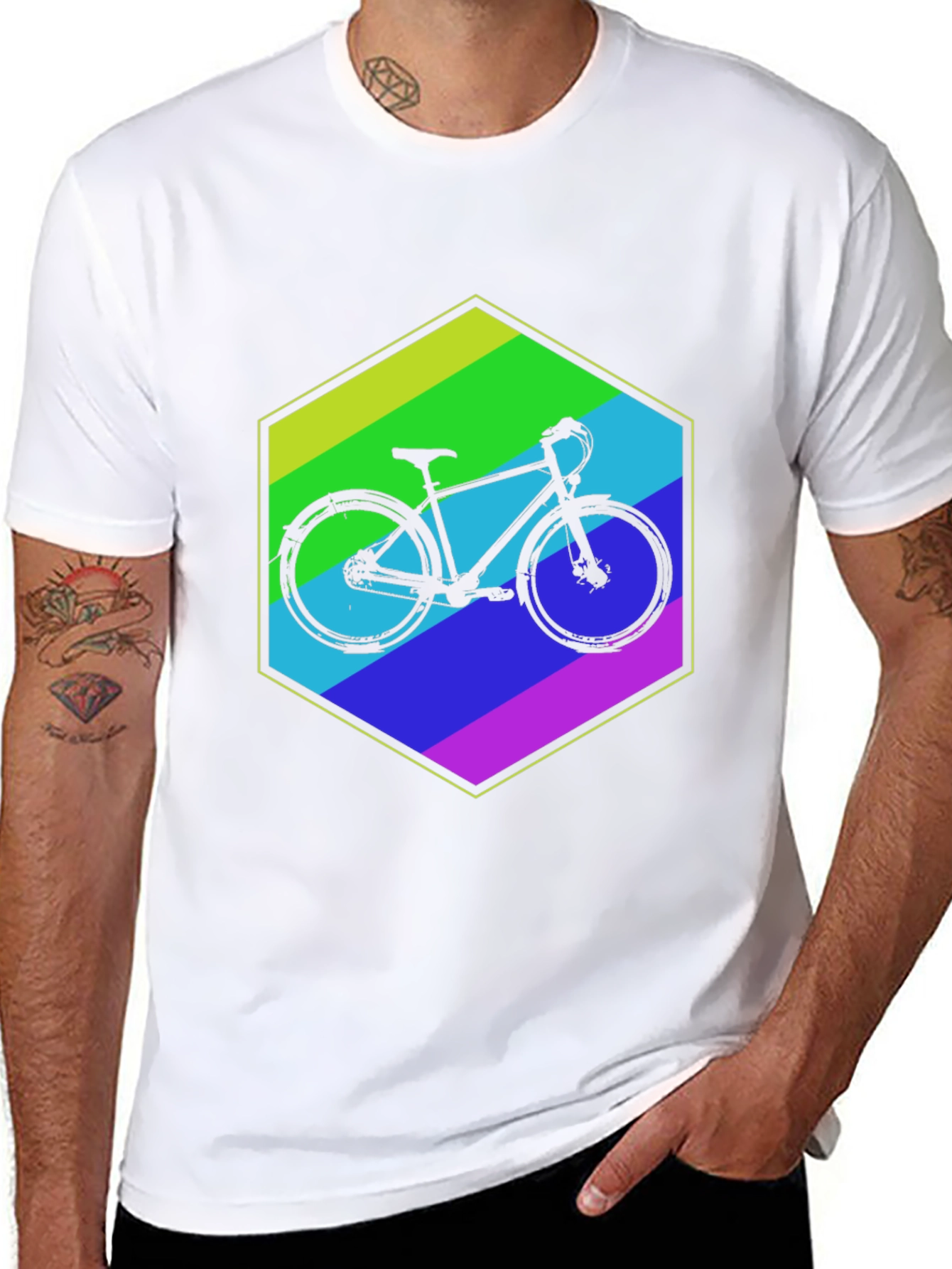 Bike Graphic Tee - Mens Black T-Shirt