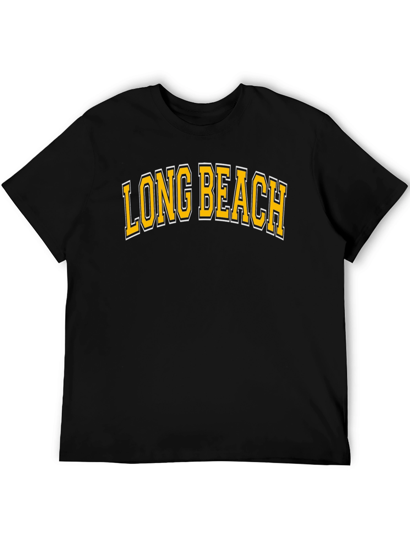 Long Beach Graphic Tee - Classic College Style T-Shirt