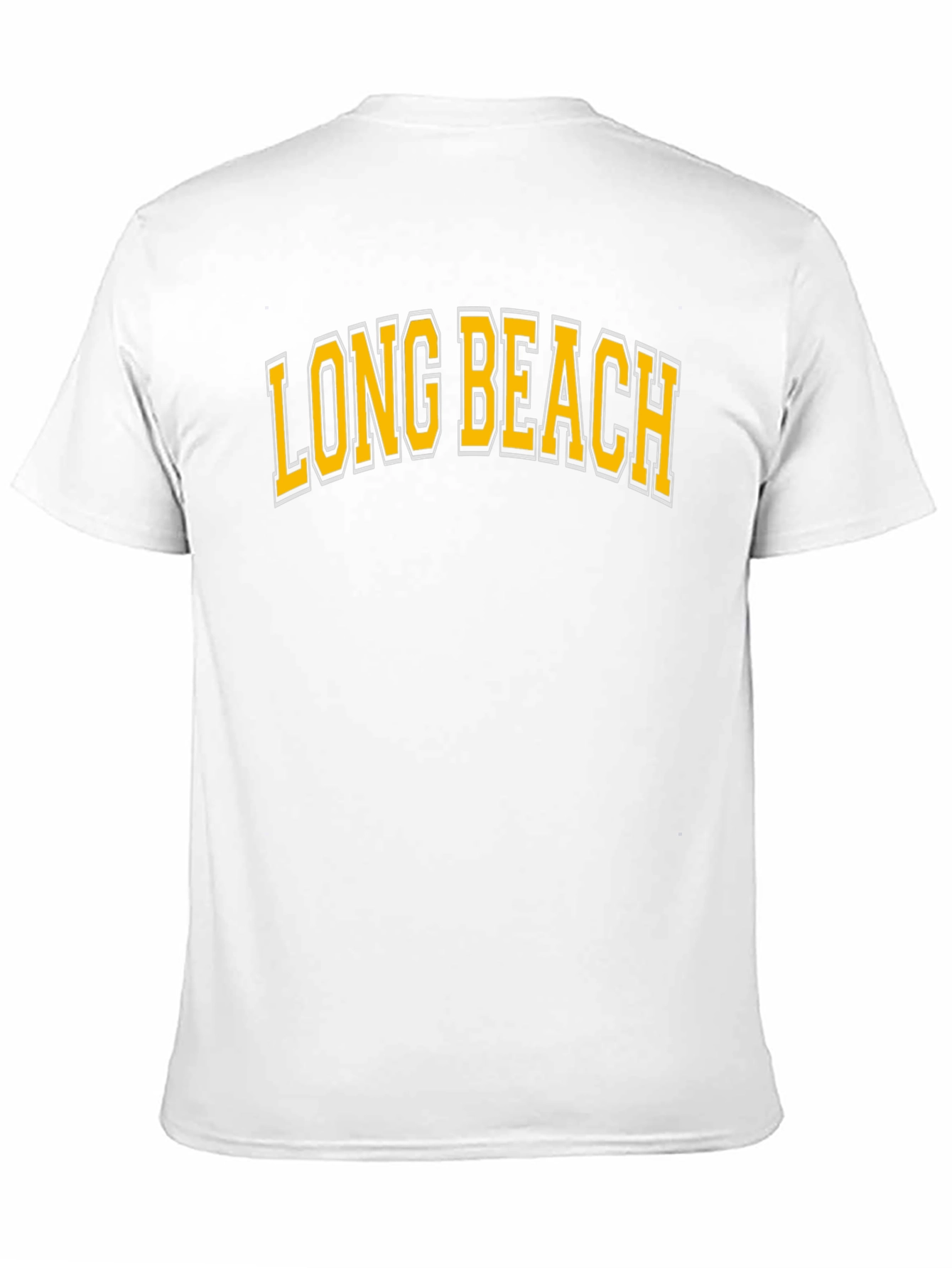 Long Beach Graphic Tee - Classic College Style T-Shirt