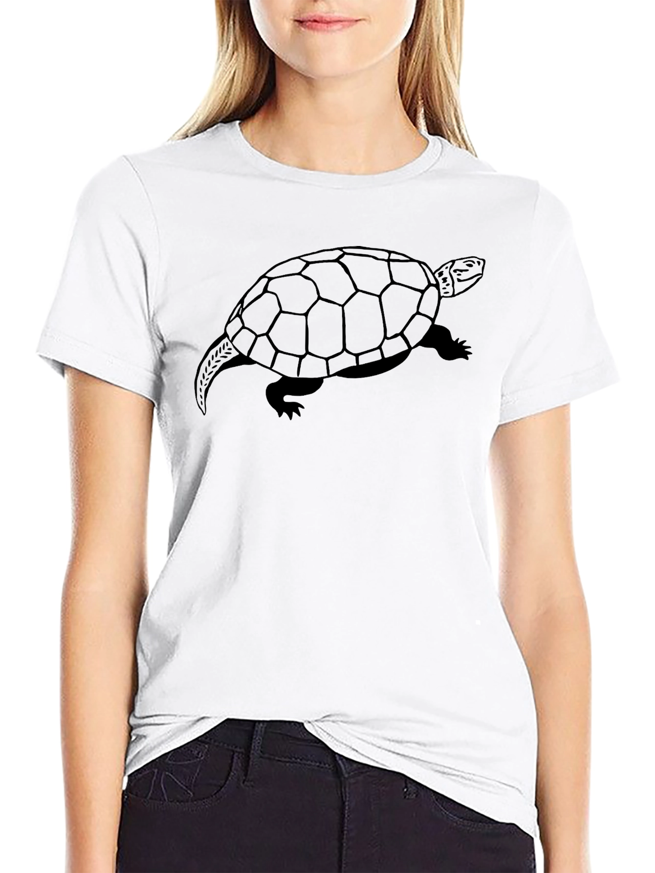 Turtle Graphic Tee - Unique Black T-Shirt