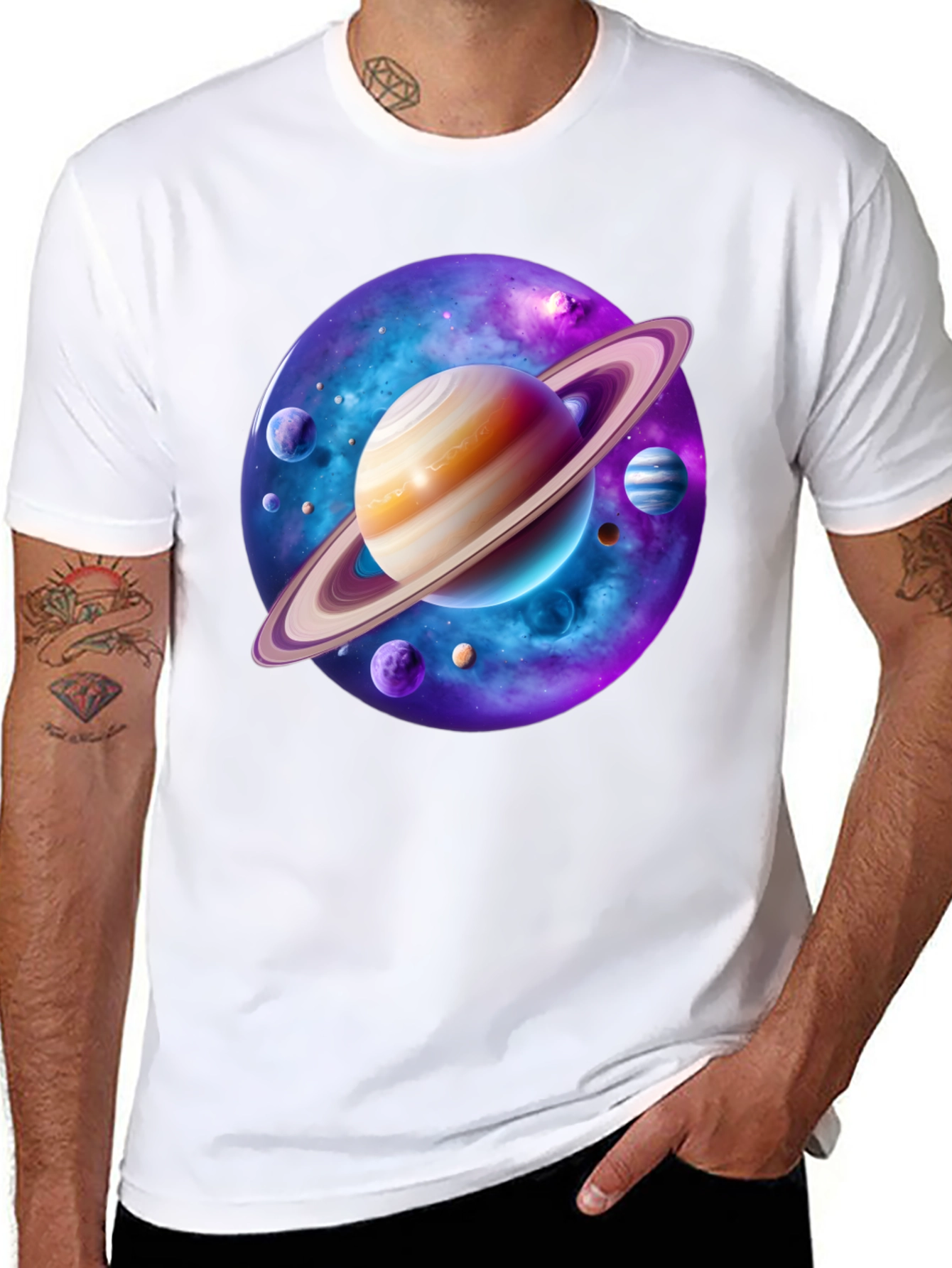 Cosmic Planet T-Shirt - Space Graphic Tee