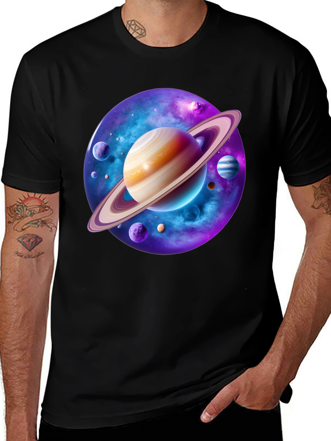 Cosmic Planet T-Shirt - Space Graphic Tee