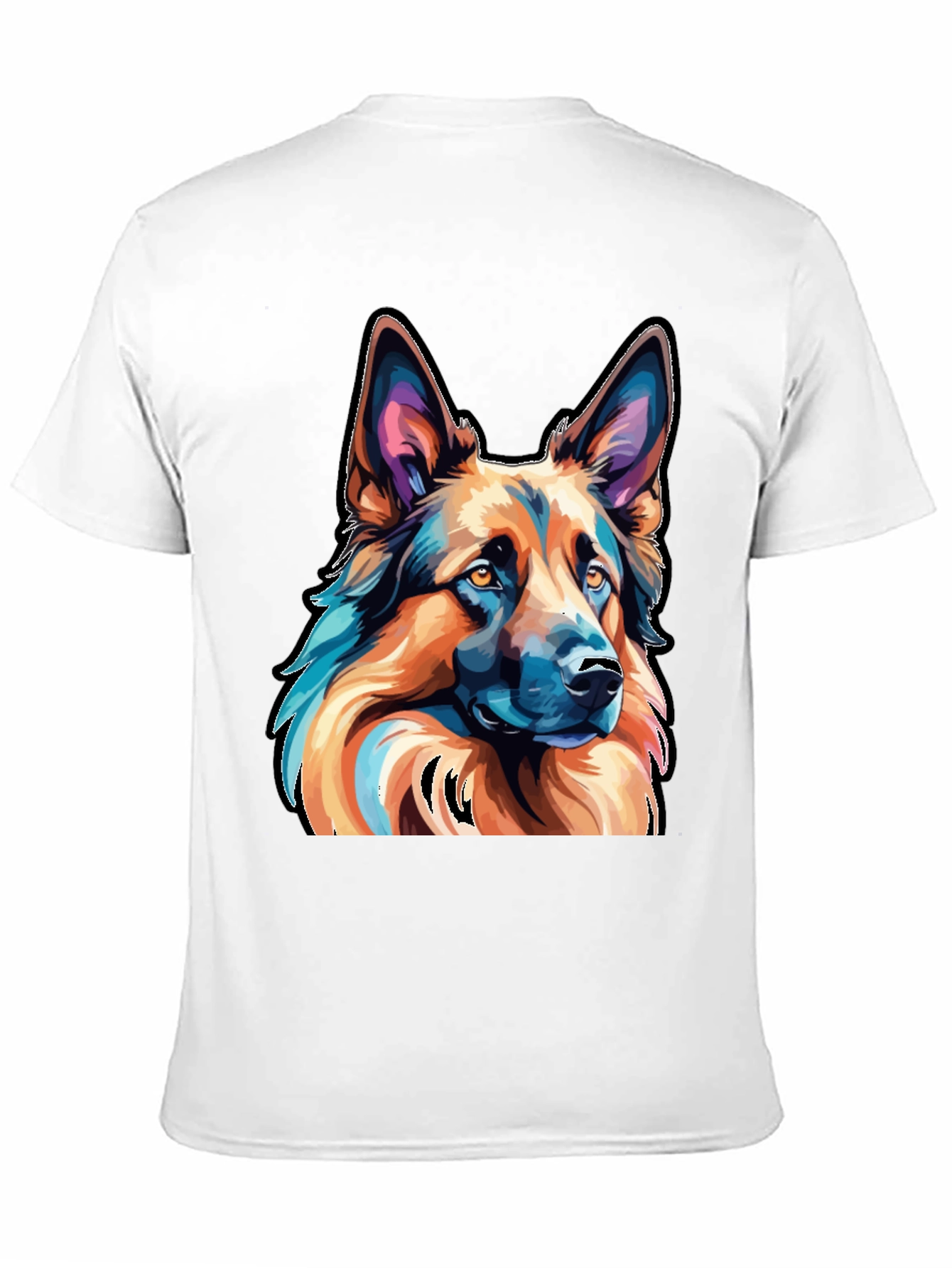 German Shepherd T-Shirt - Artistic Dog Graphic Tee