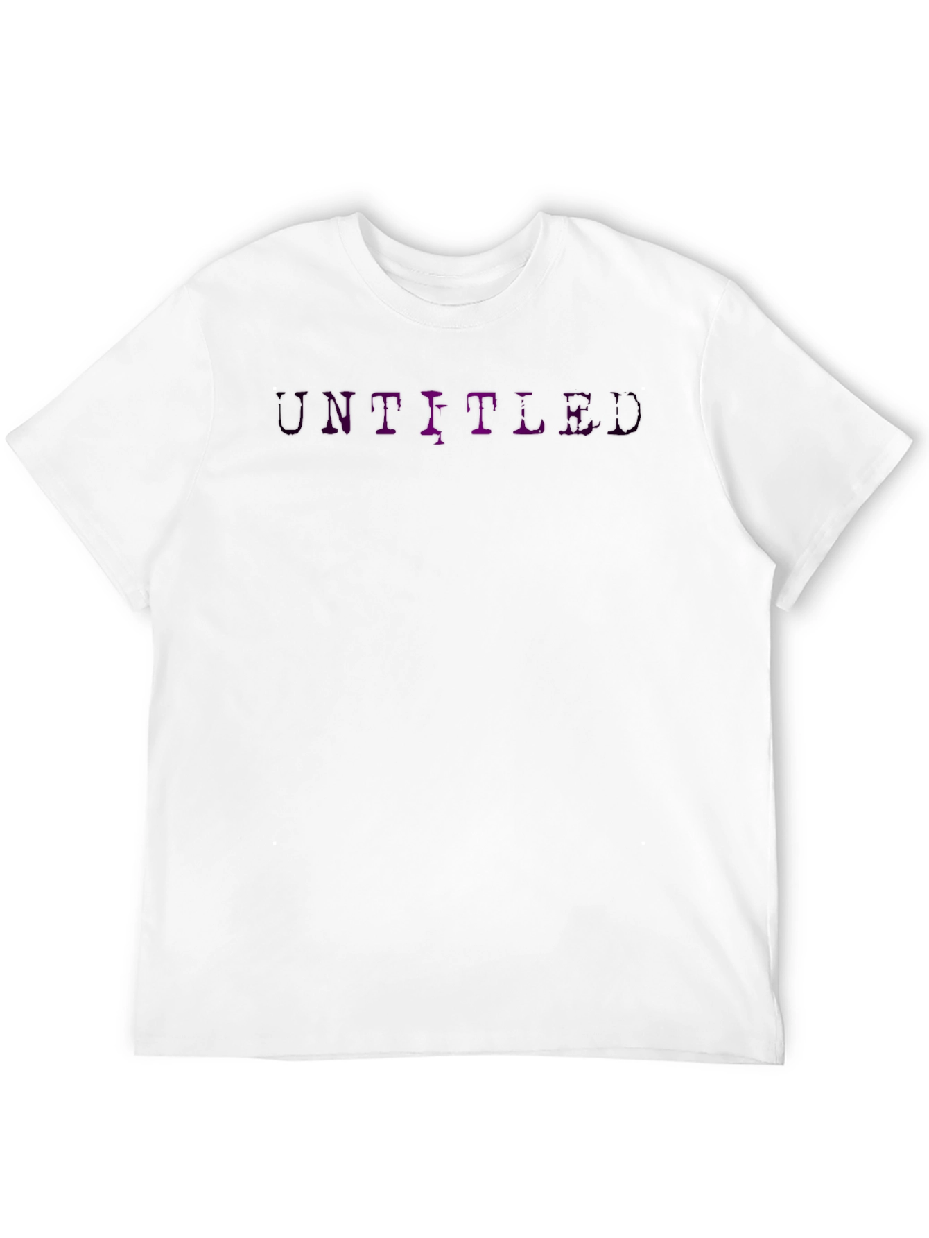 Untitled Graphic Tee - Black Casual T-Shirt