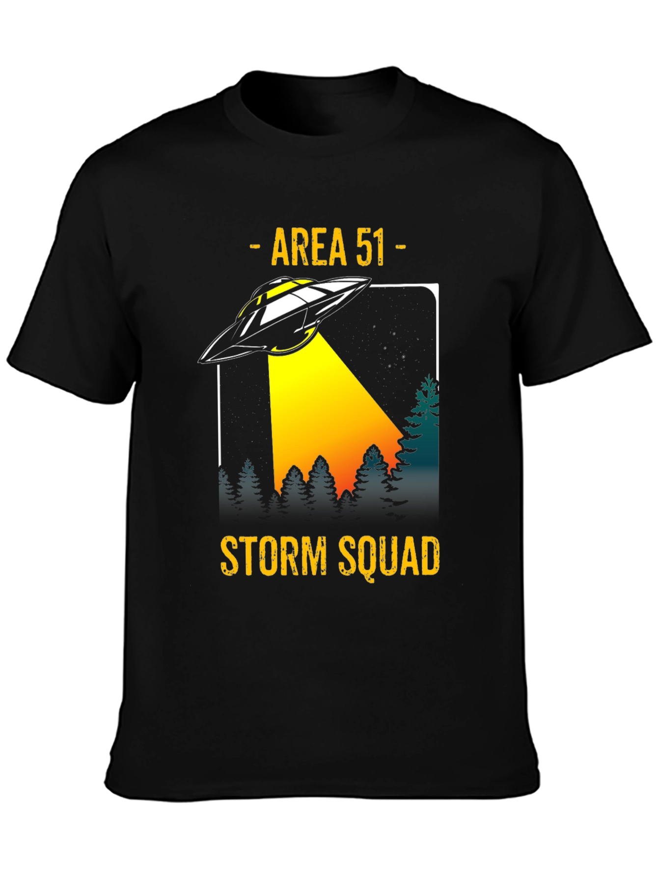 Area 51 Storm Squad UFO Graphic T-Shirt