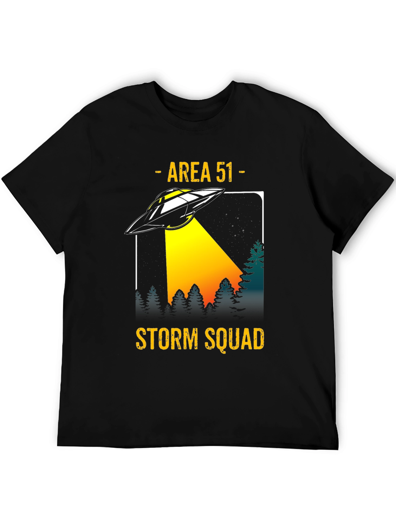 Area 51 Storm Squad UFO Graphic T-Shirt