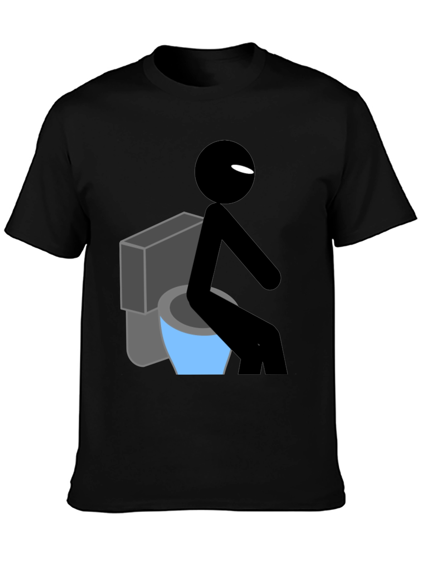 Funny Stick Figure Toilet Humor T-Shirt