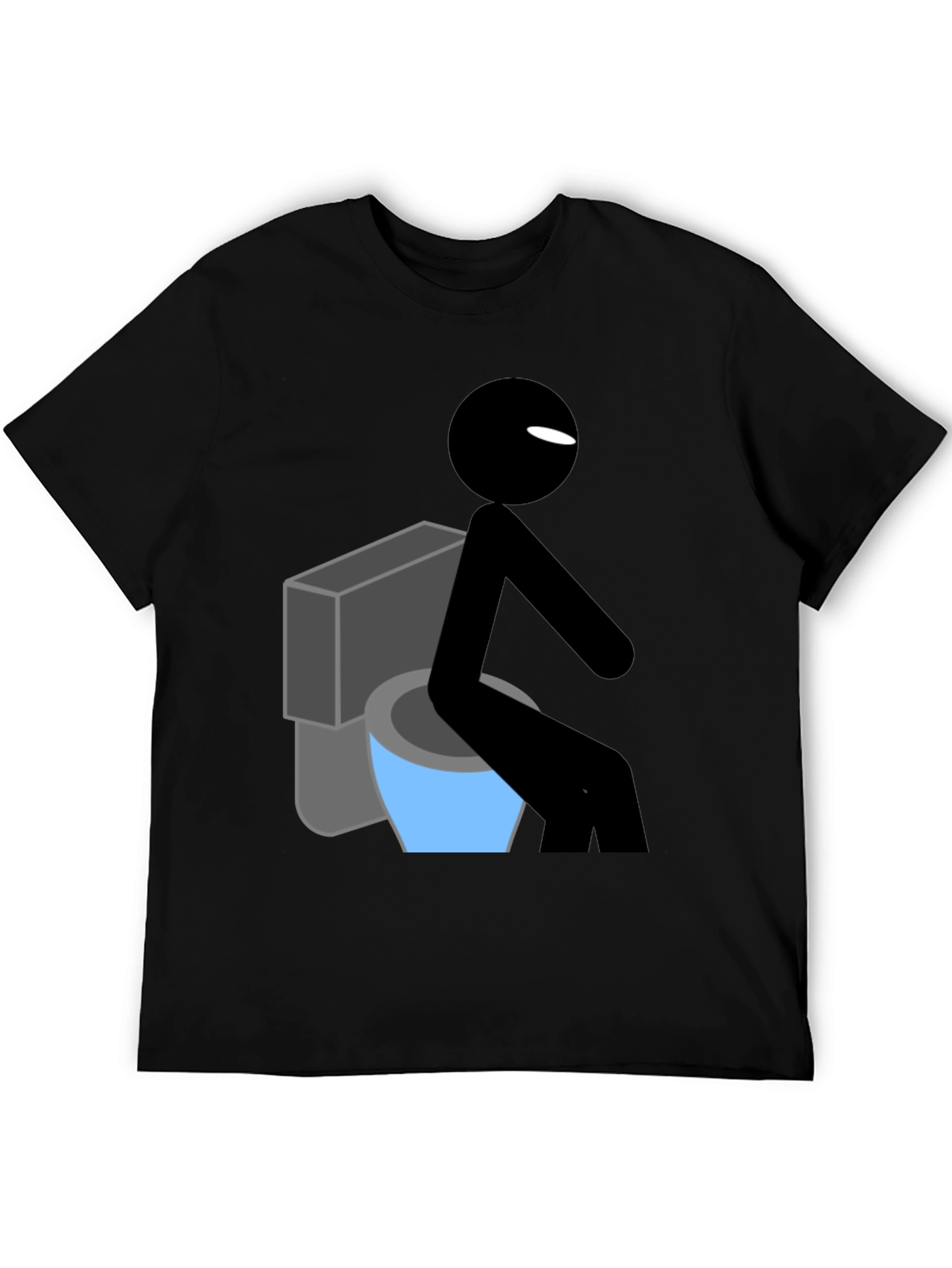 Funny Stick Figure Toilet Humor T-Shirt