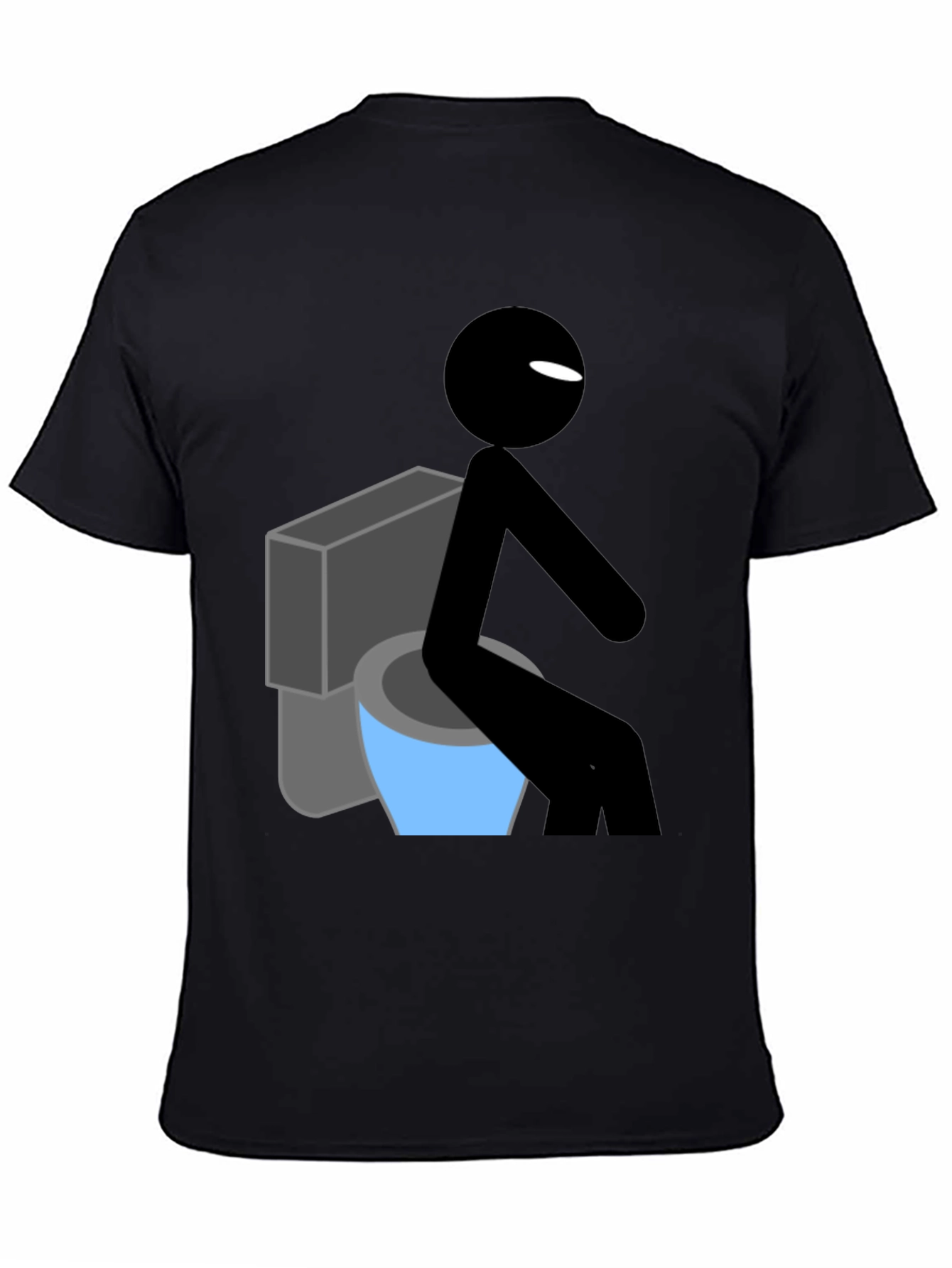 Funny Stick Figure Toilet Humor T-Shirt