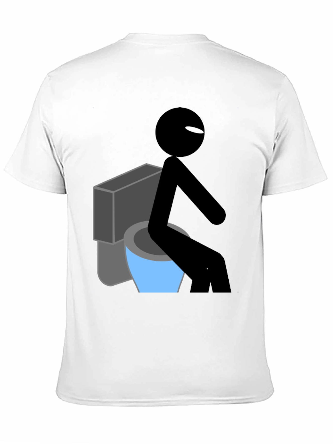 Funny Stick Figure Toilet Humor T-Shirt