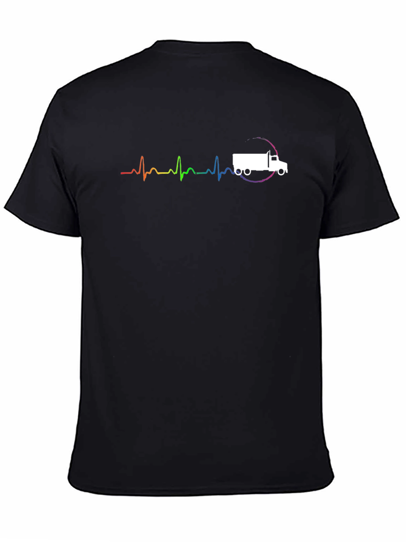 Trucker Pride LGBTQ Heartbeat T-Shirt