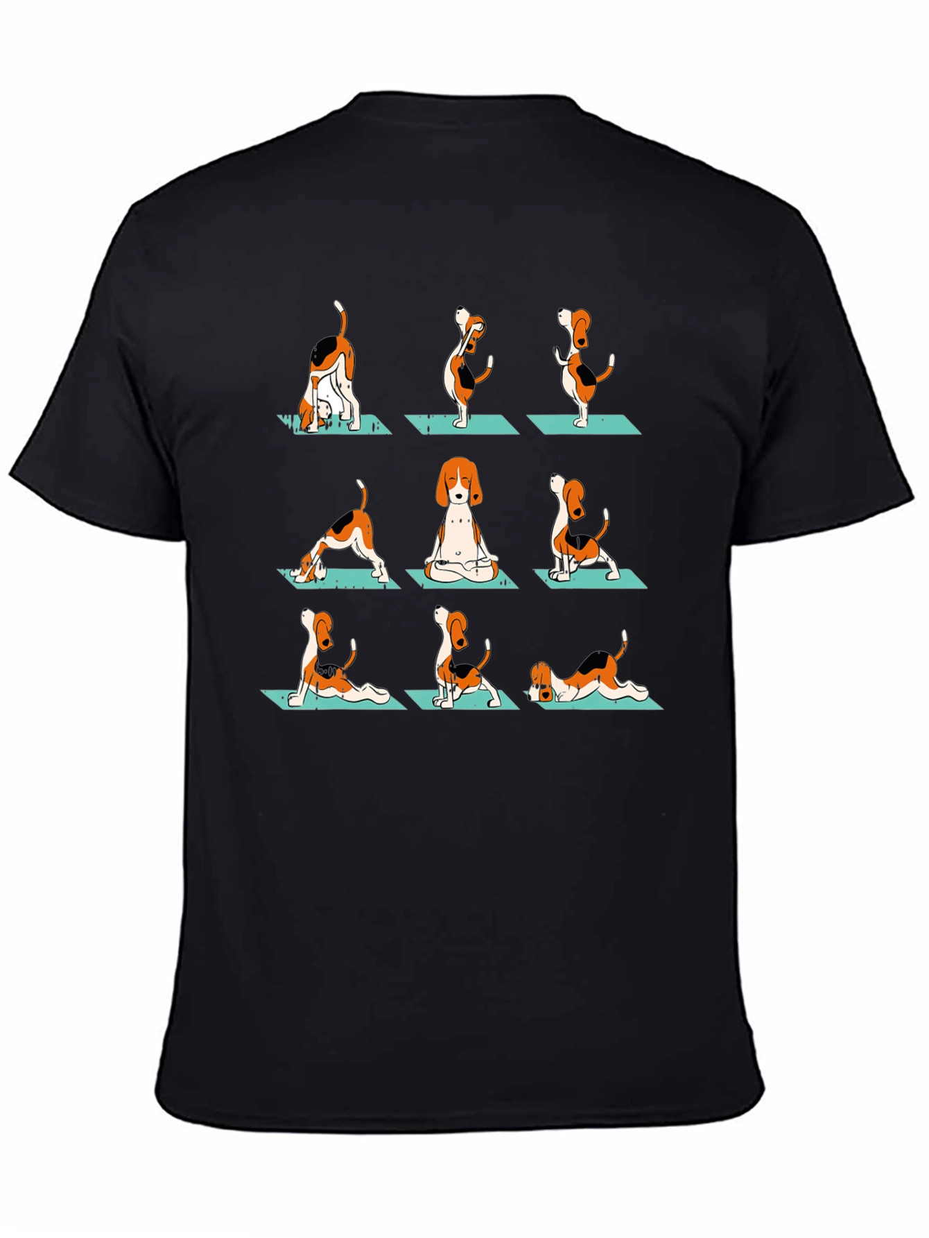 Yoga Beagle Graphic Tee - Relaxed Fit Soft Cotton