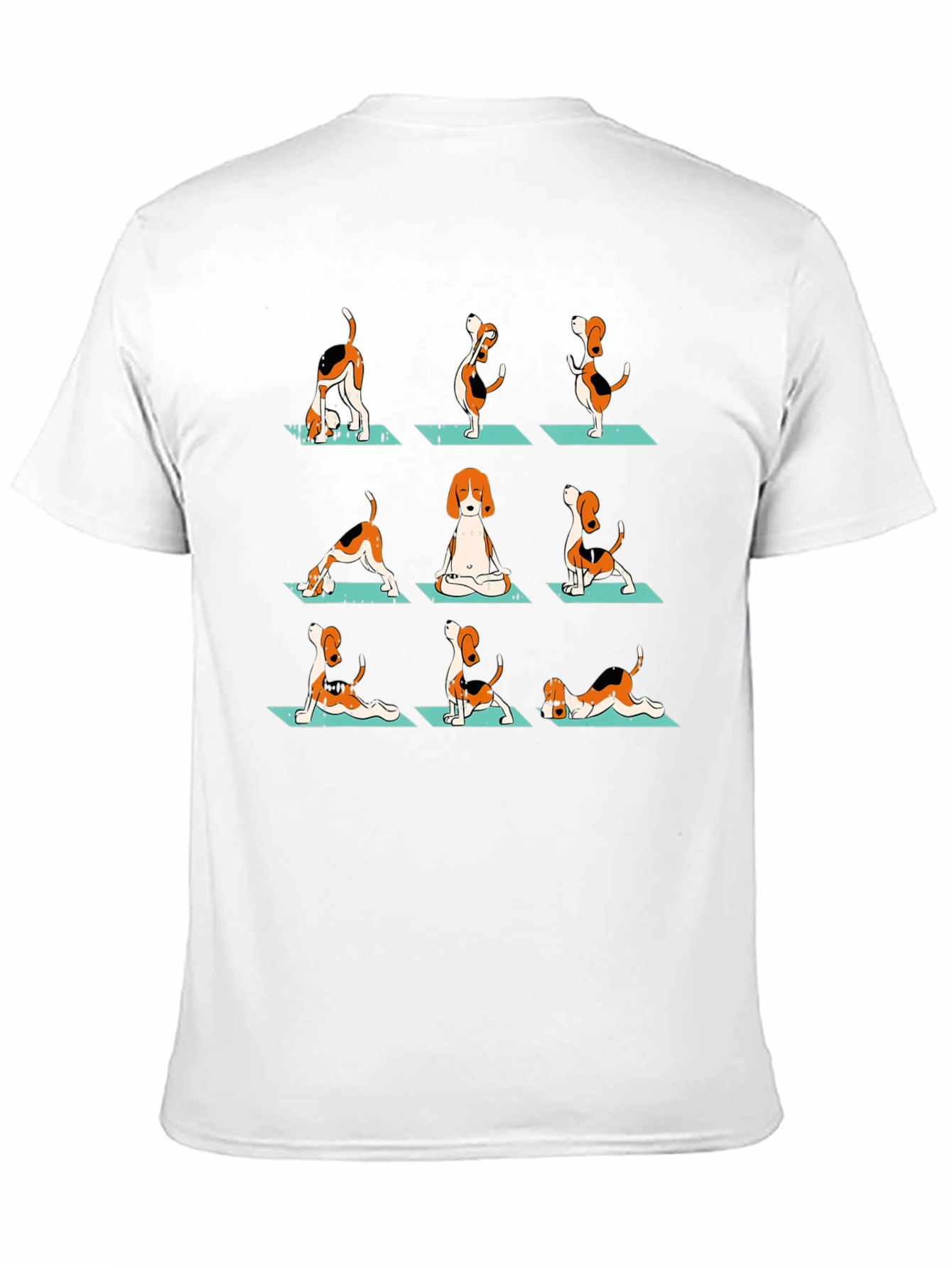 Yoga Beagle Graphic Tee - Relaxed Fit Soft Cotton
