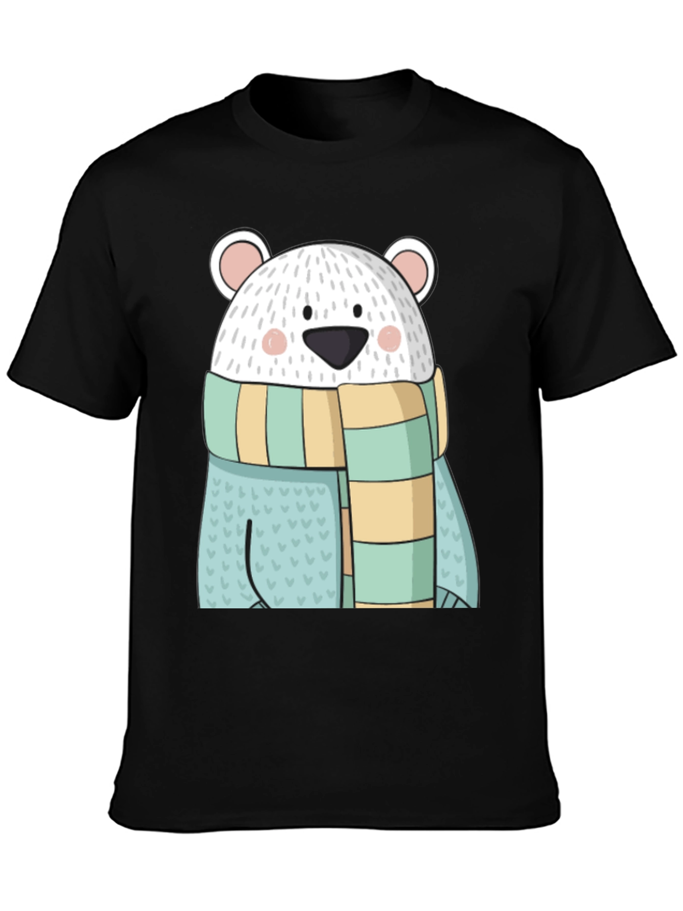 Cute Cartoon Polar Bear Graphic Tee