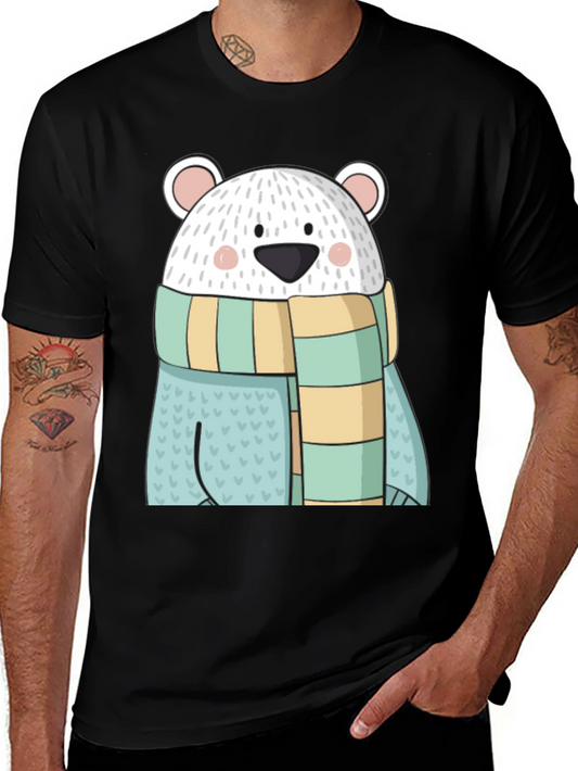 Cute Cartoon Polar Bear Graphic Tee