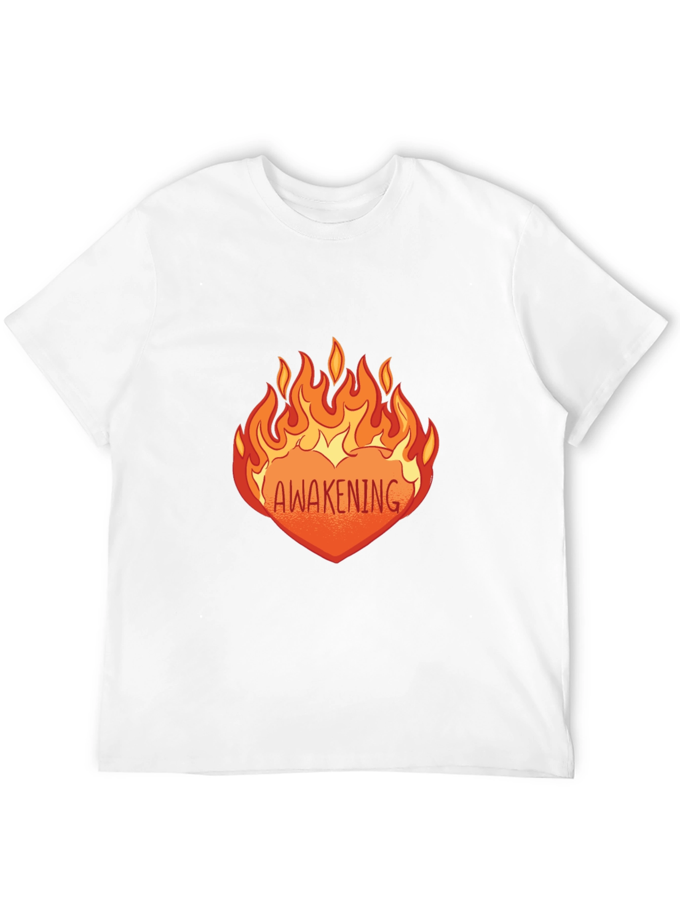 Awakening Flame Graphic Black T-Shirt