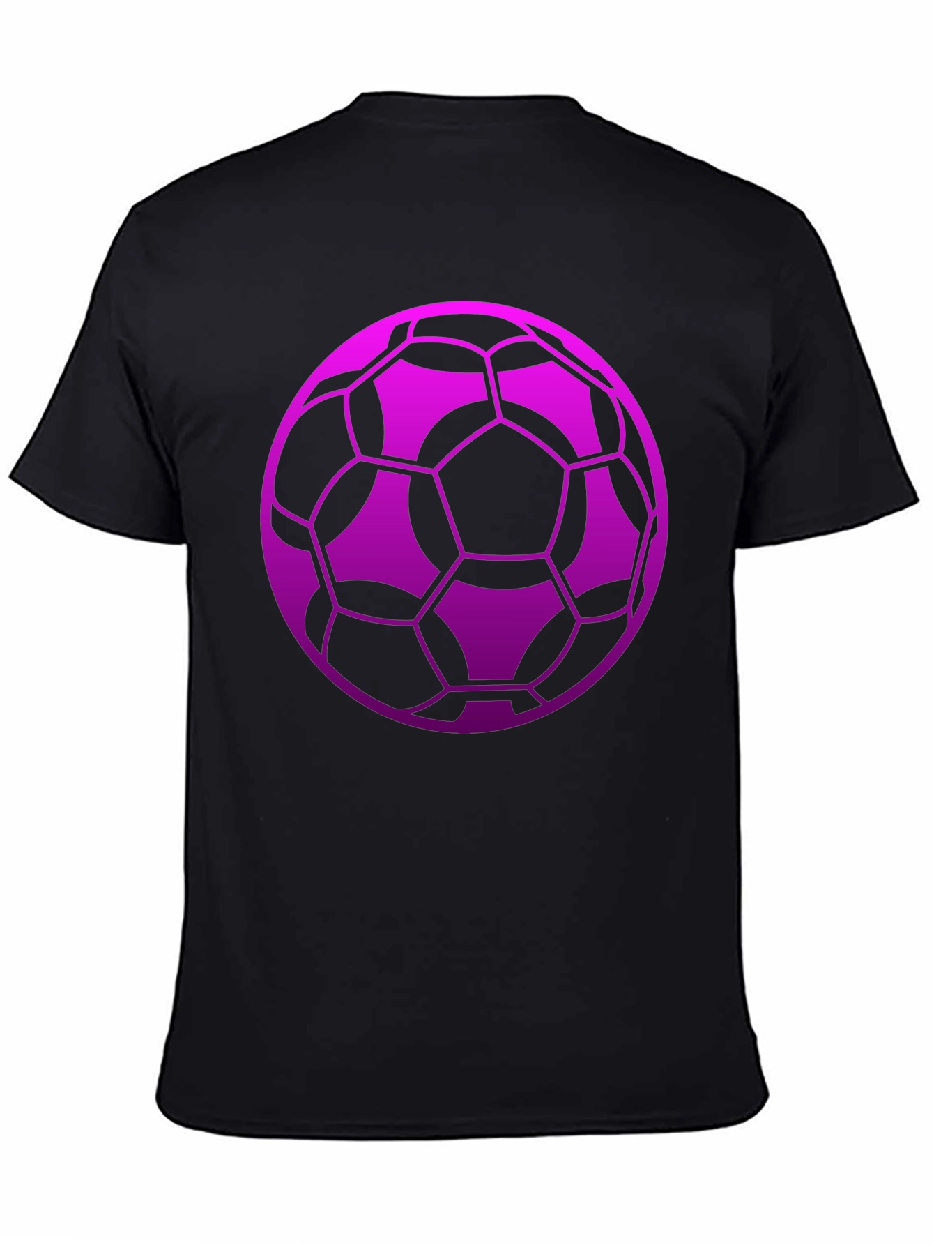 Soccer Ball Graphic Tee - Black