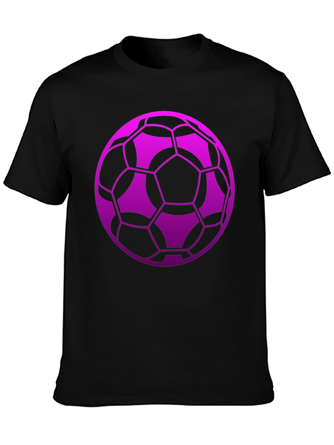 Soccer Ball Graphic Tee - Black
