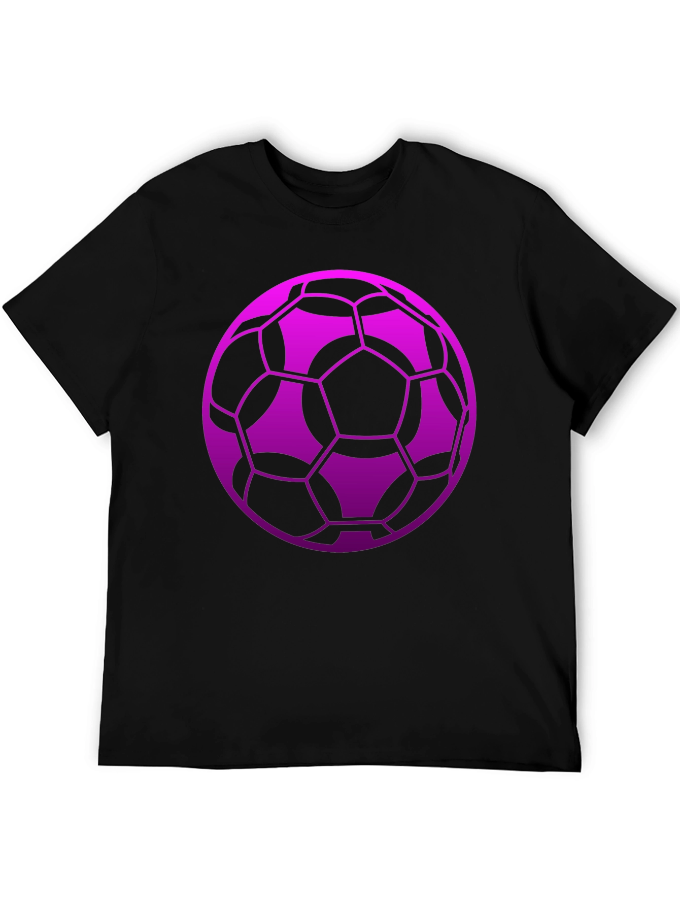 Soccer Ball Graphic Tee - Black