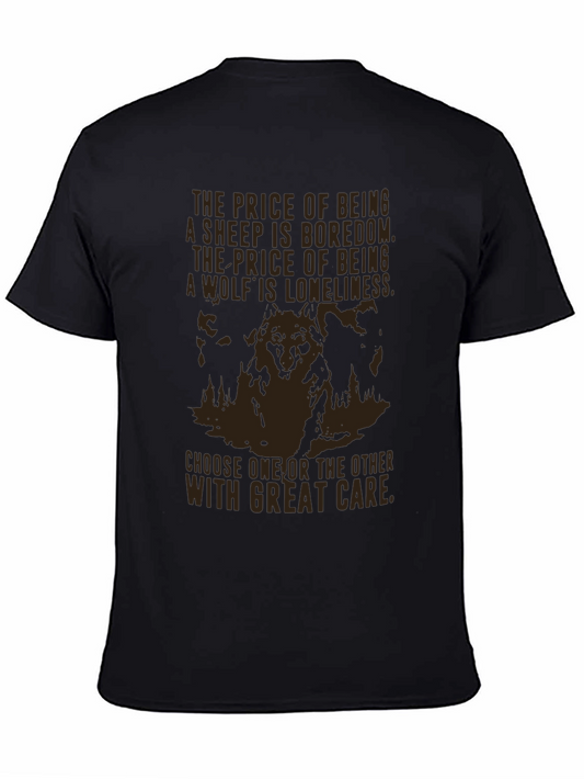 Wolf Loneliness Graphic T-Shirt
