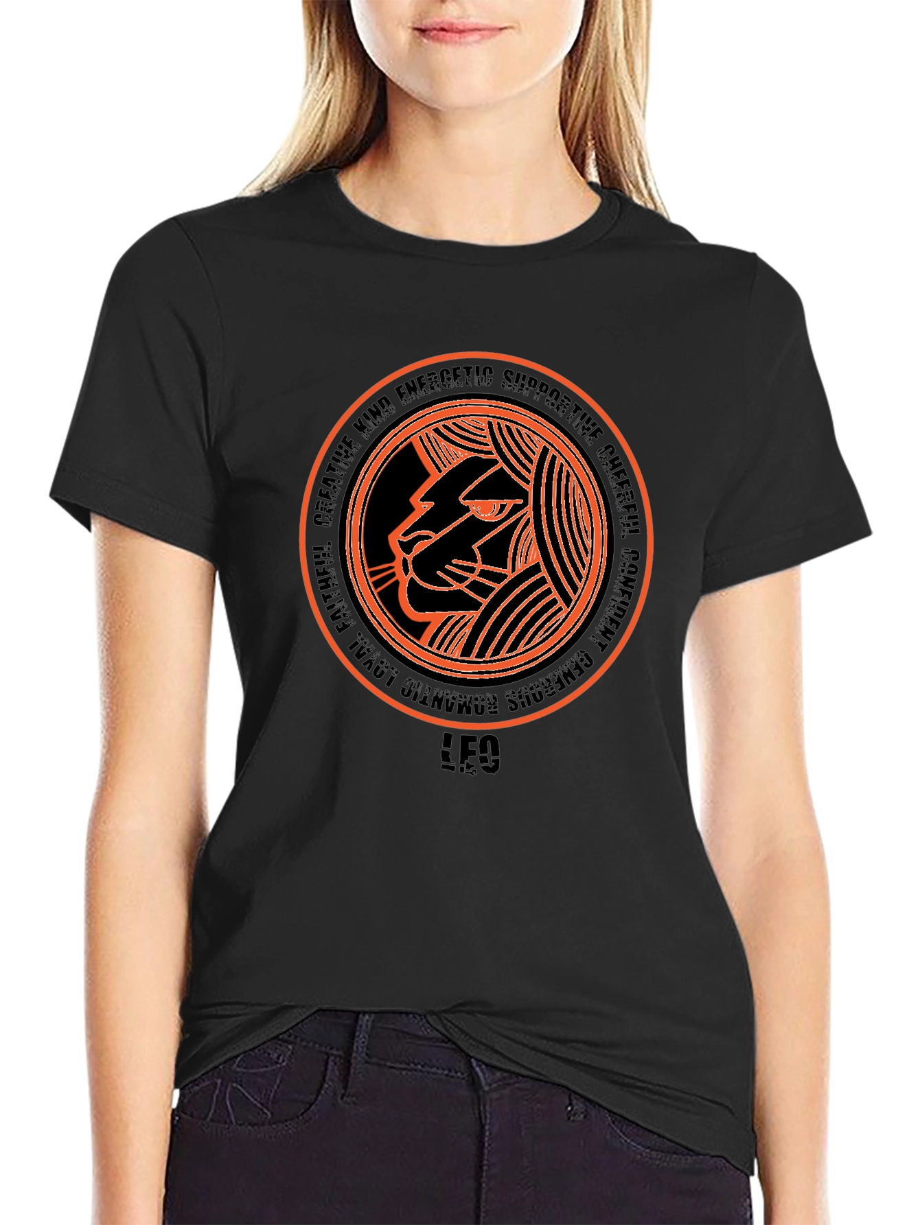 Leo Zodiac Sign Graphic T-Shirt