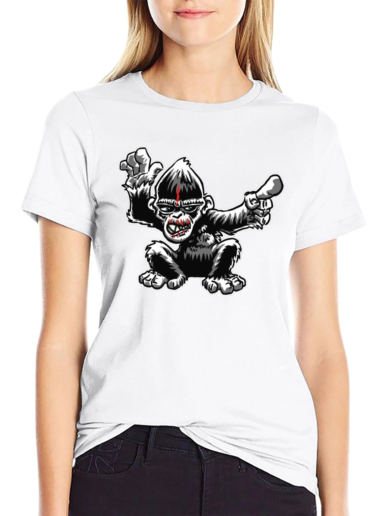 Cool Gorilla Graphic Black T-Shirt
