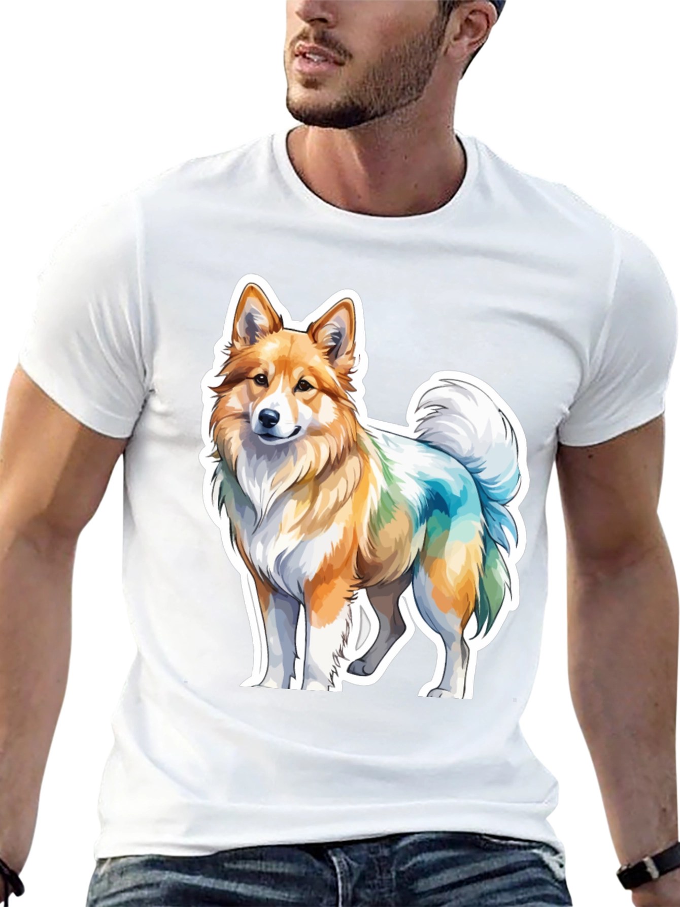 Dog Graphic T-Shirt: Stylish Canine Design