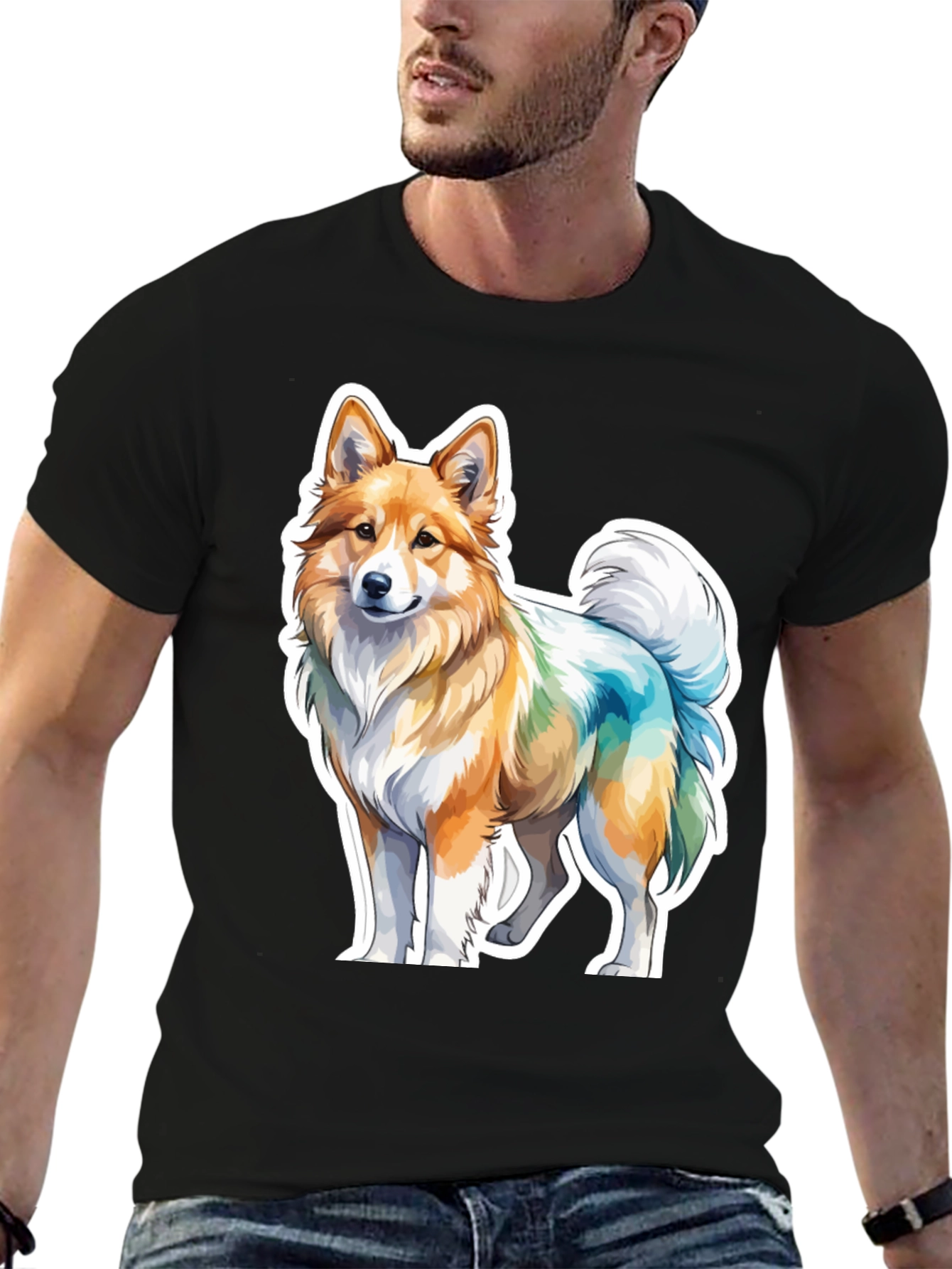 Dog Graphic T-Shirt: Stylish Canine Design