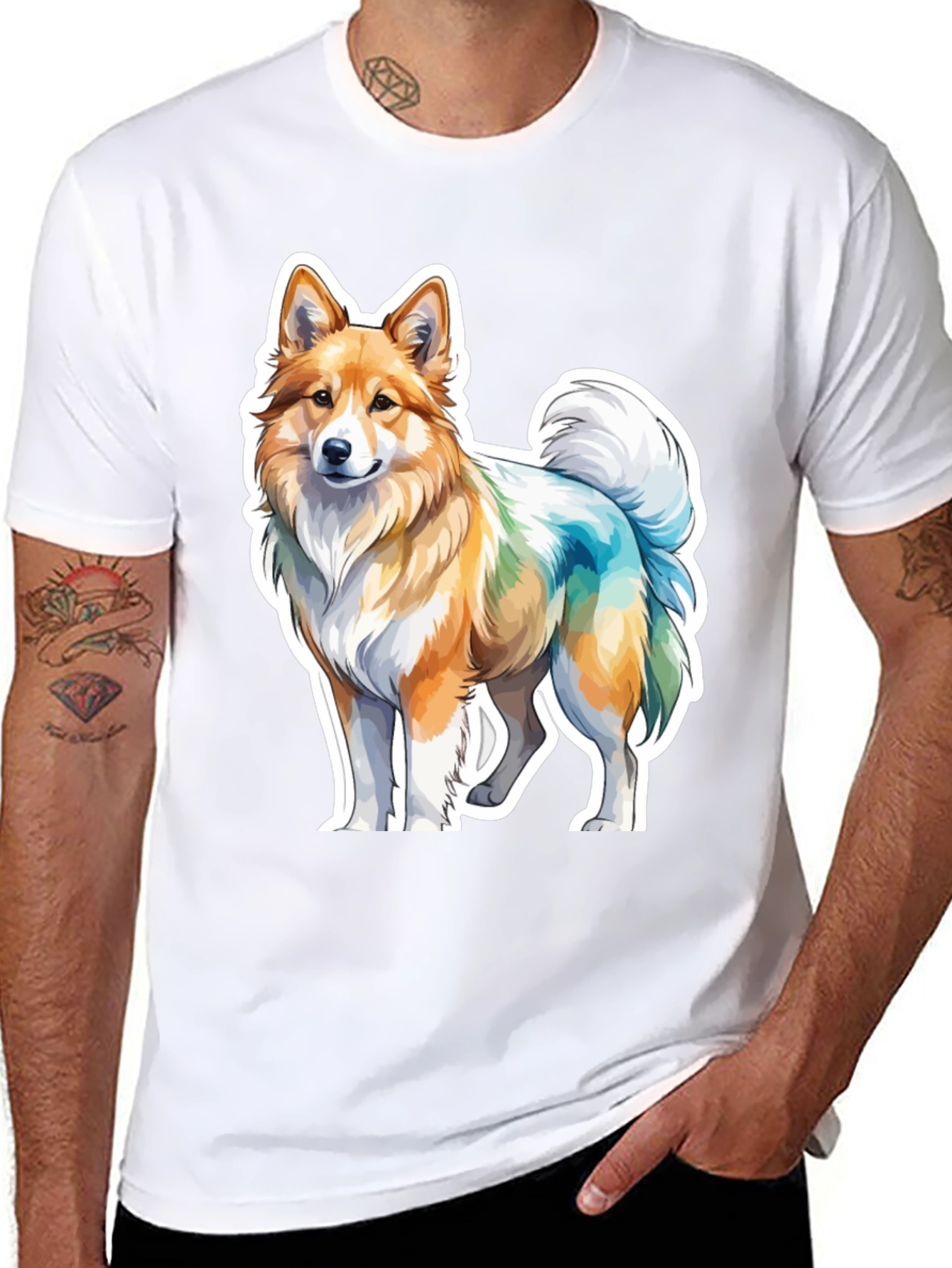 Dog Graphic T-Shirt: Stylish Canine Design