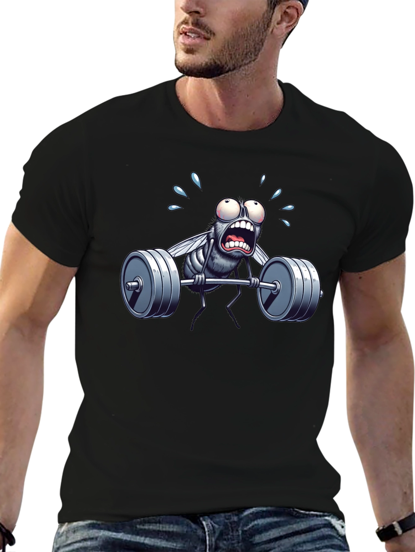Weightlifting Fly T-Shirt - Funny Gym Workout Tee