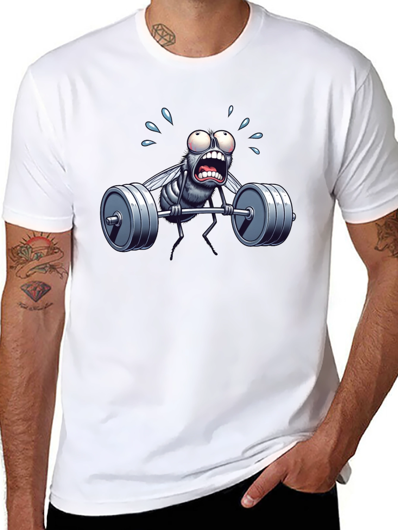 Weightlifting Fly T-Shirt - Funny Gym Workout Tee
